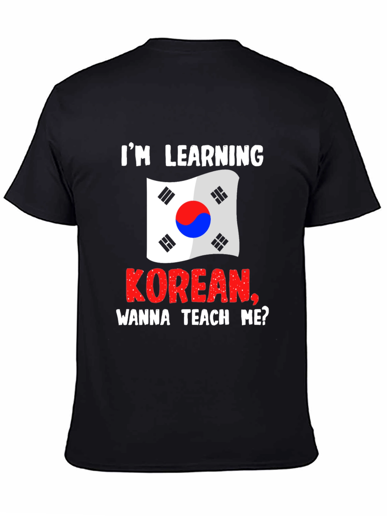 Korean Learning Tee: Wanna Teach Me?