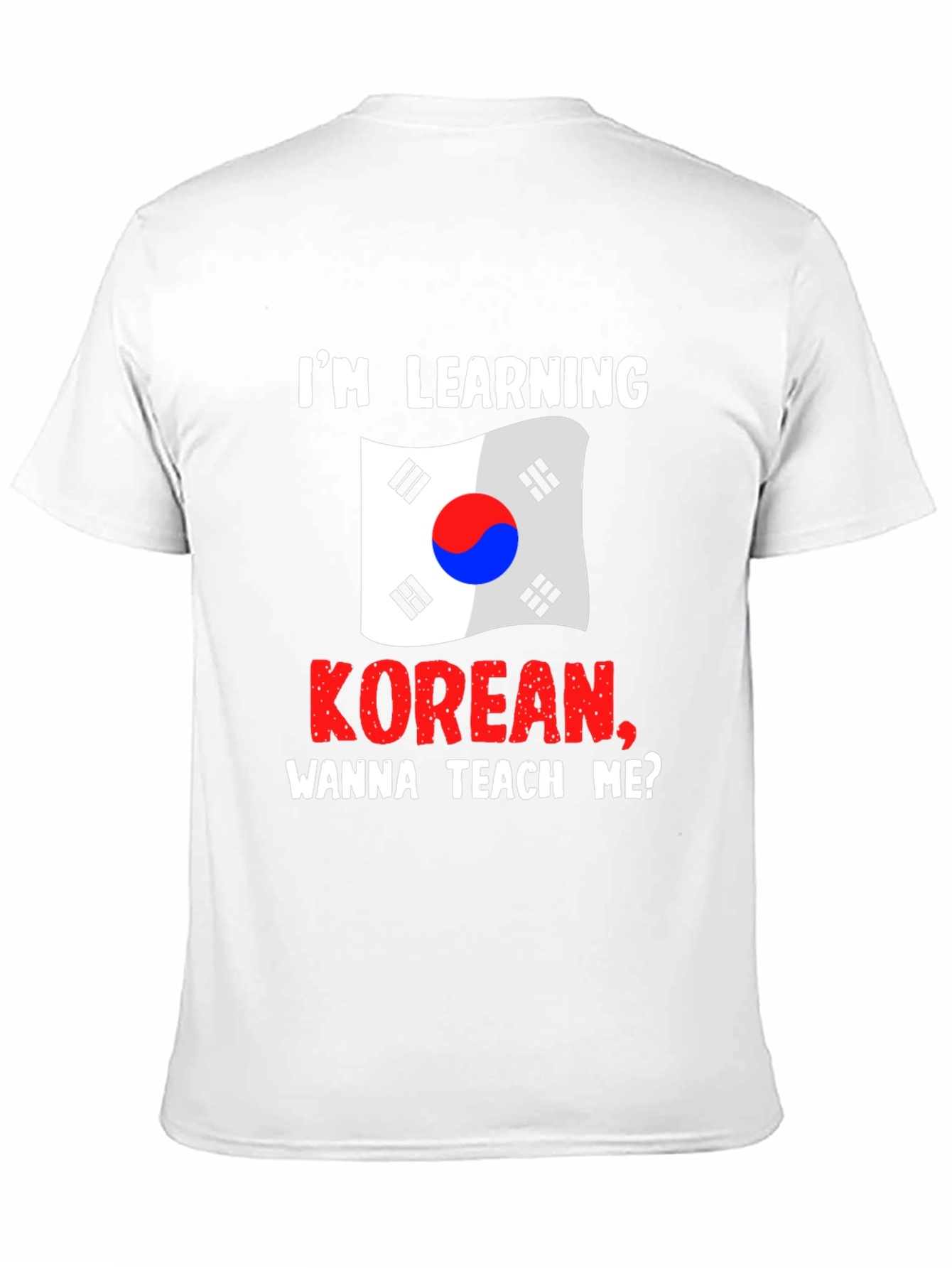 Korean Learning Tee: Wanna Teach Me?