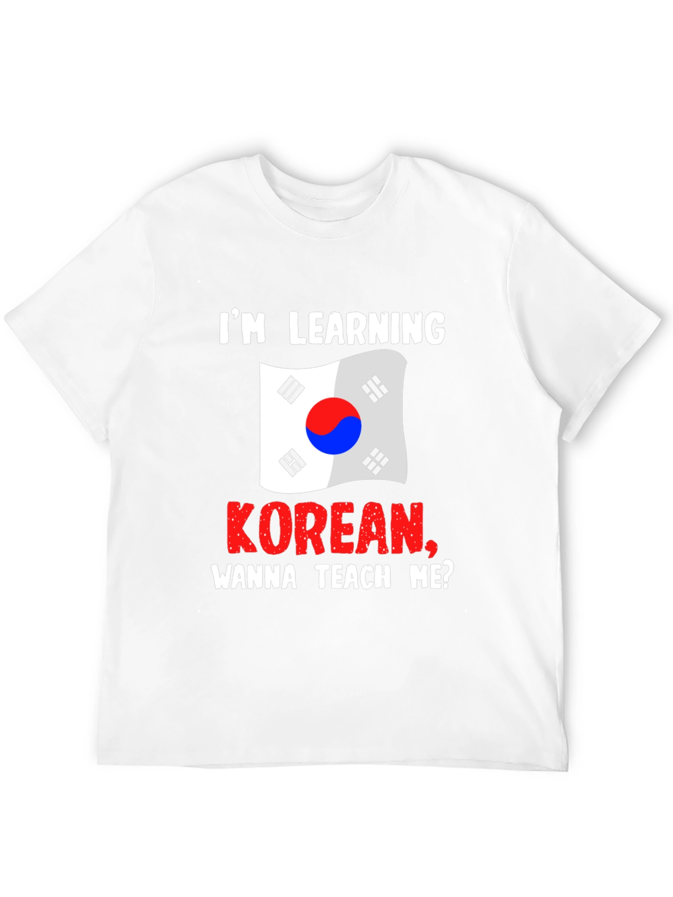 Korean Learning Tee: Wanna Teach Me?