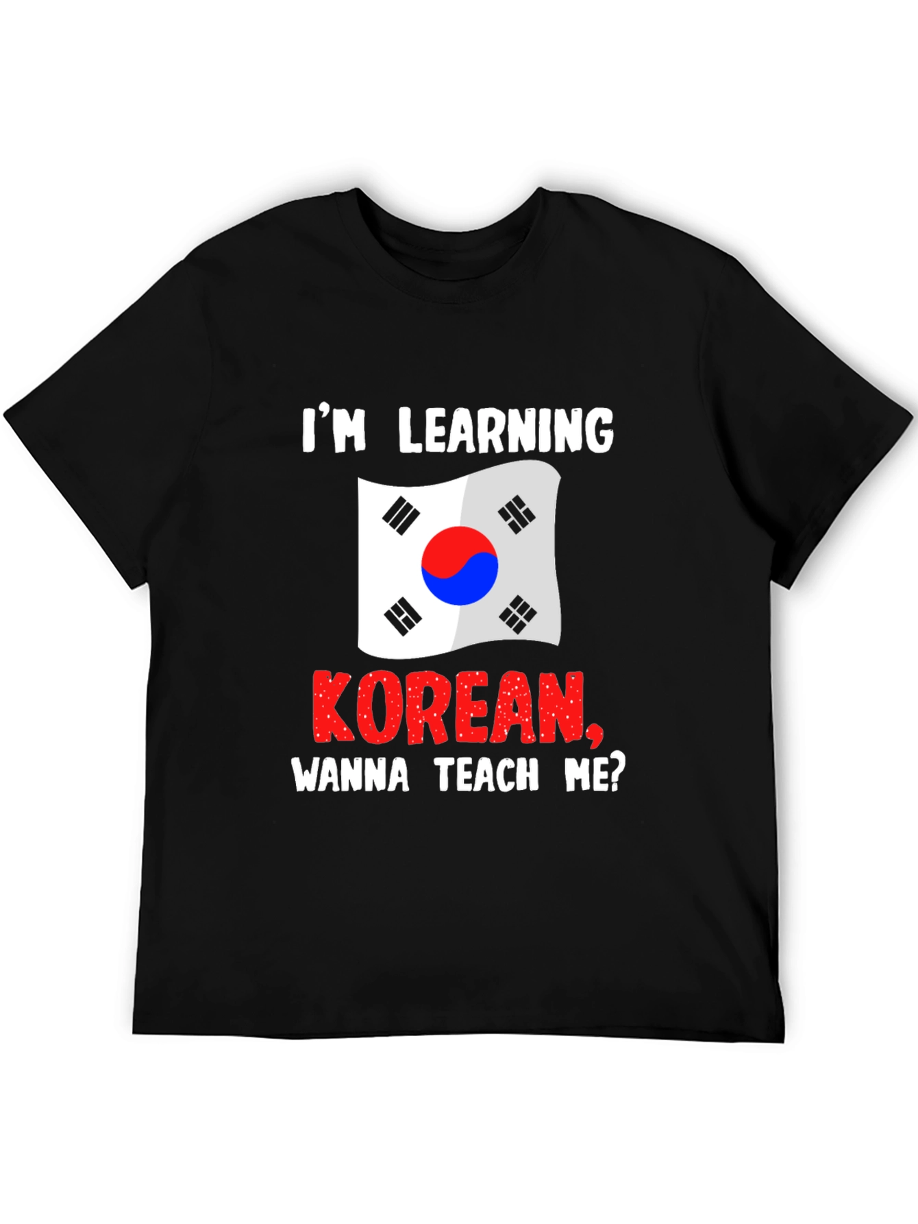 Korean Learning Tee: Wanna Teach Me?