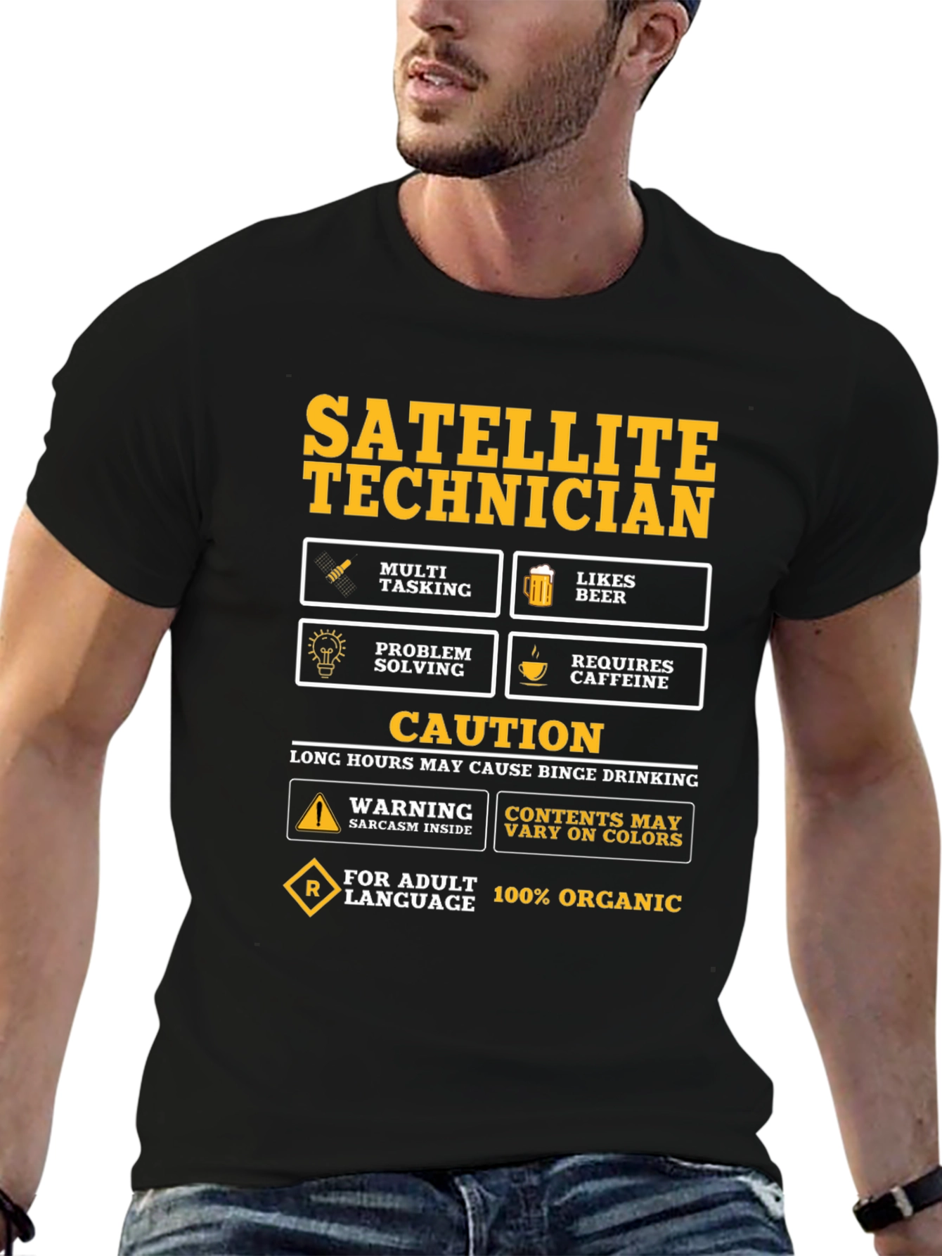 Satellite Technician Novelty T-Shirt
