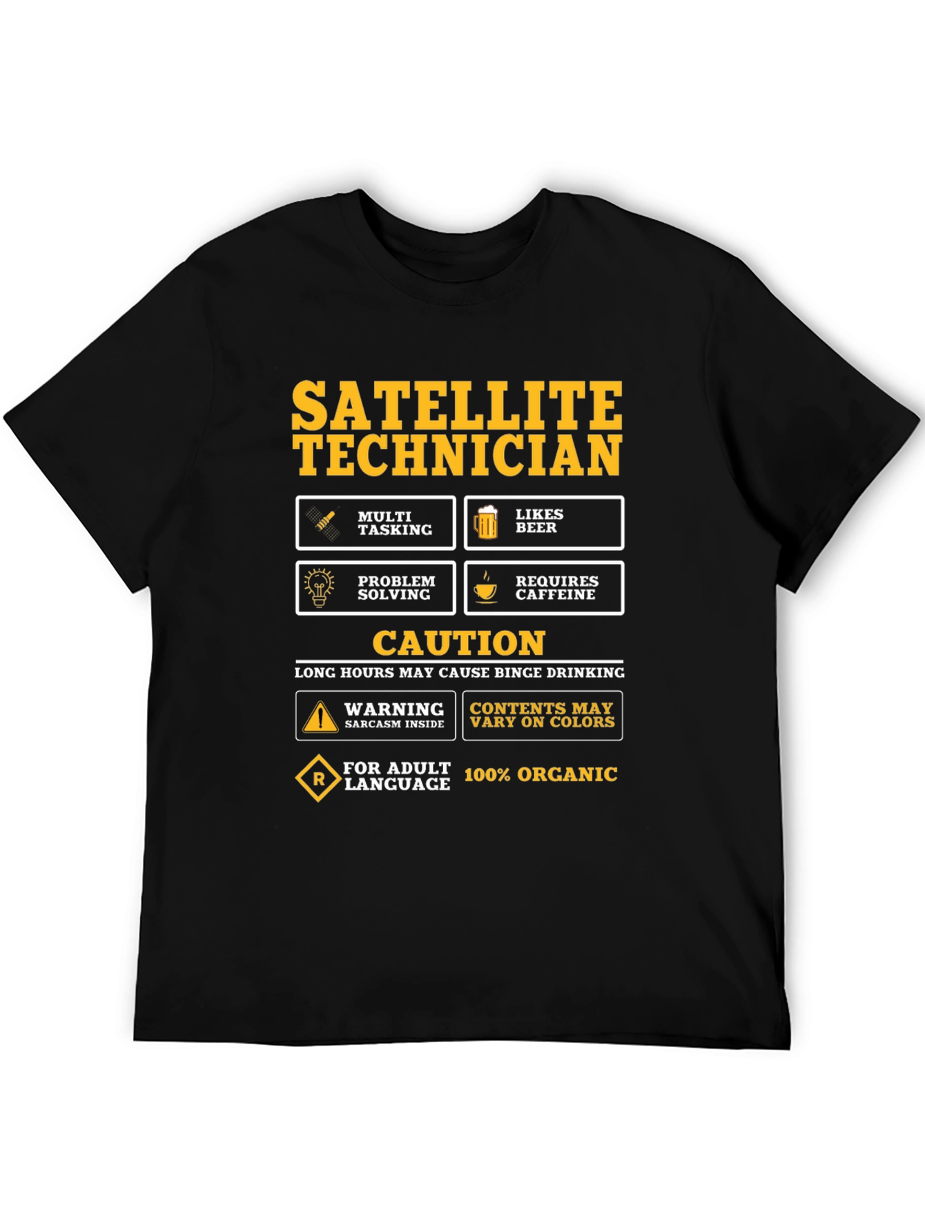 Satellite Technician Novelty T-Shirt