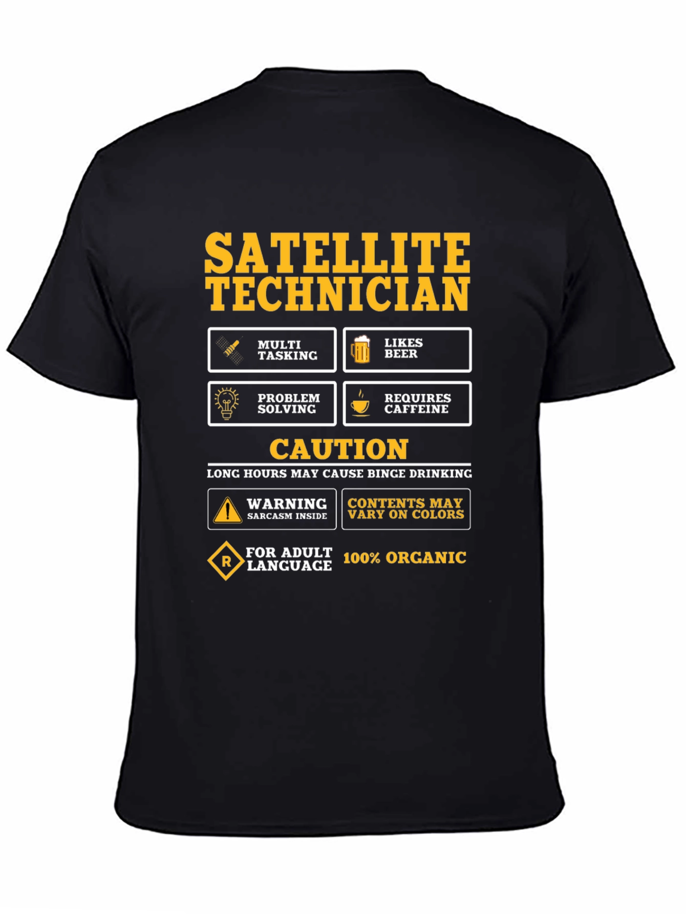 Satellite Technician Novelty T-Shirt