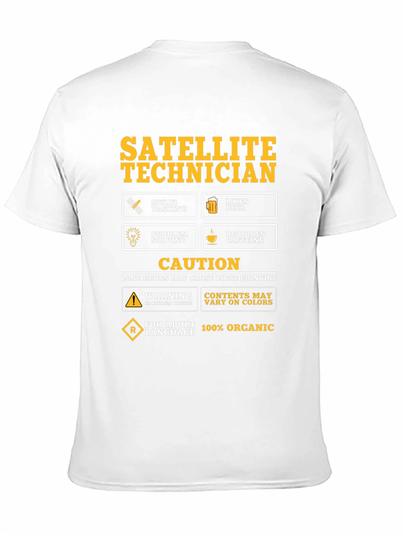 Satellite Technician Novelty T-Shirt