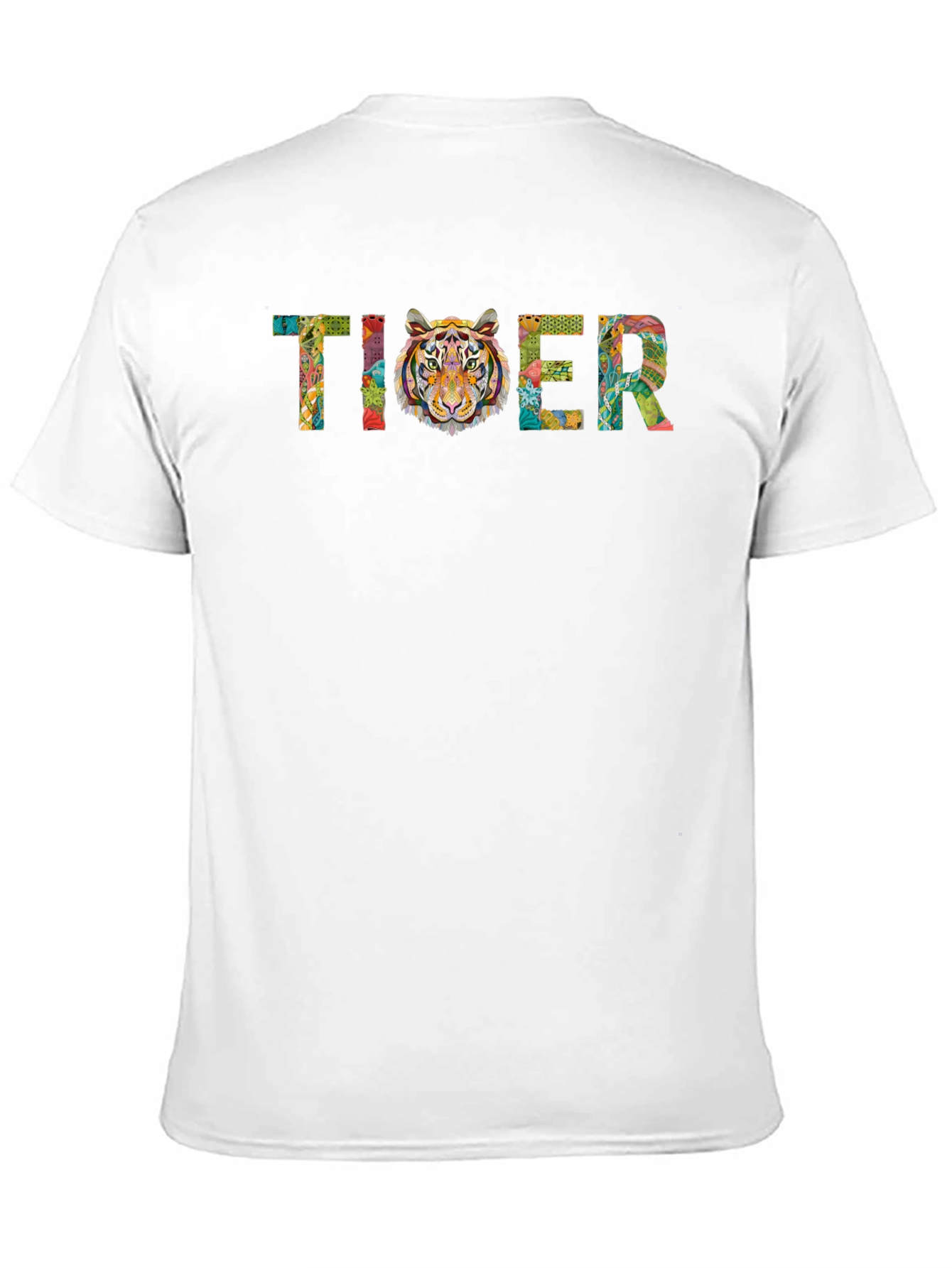 Tiger Graphic Print Crewneck T-Shirt