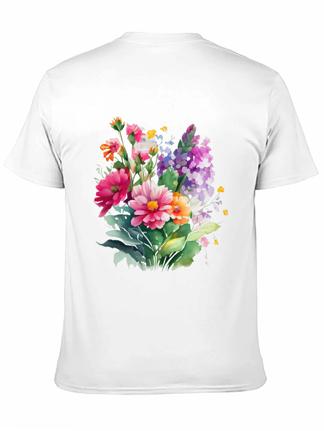 Floral Bouquet Graphic Tee - Stylish Comfort