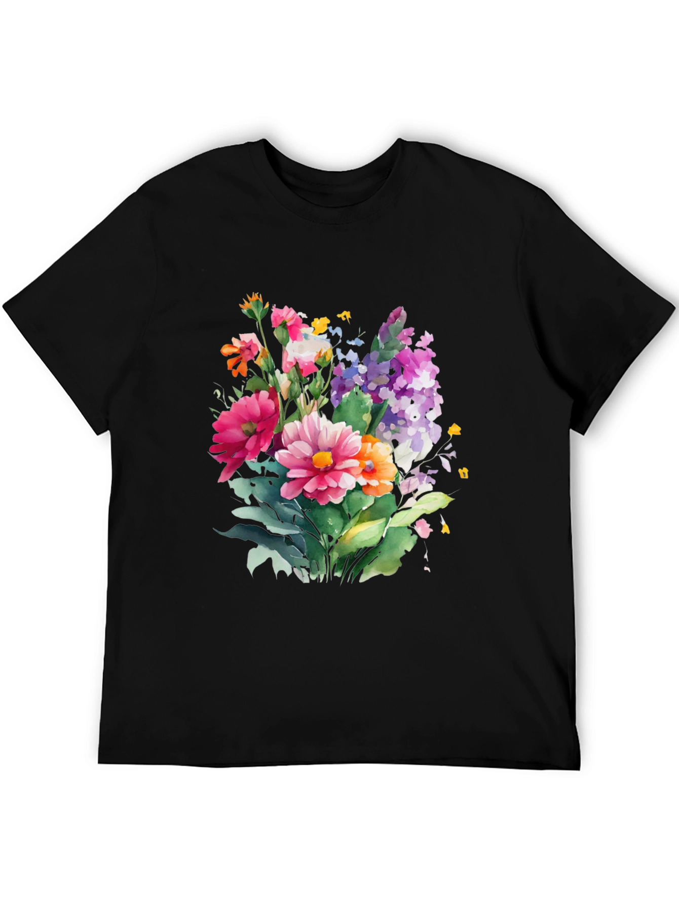 Floral Bouquet Graphic Tee - Stylish Comfort