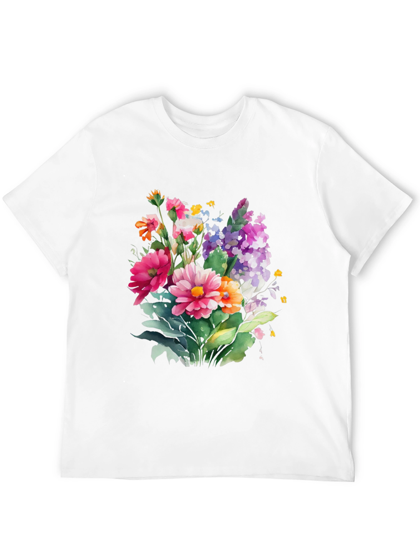 Floral Bouquet Graphic Tee - Stylish Comfort