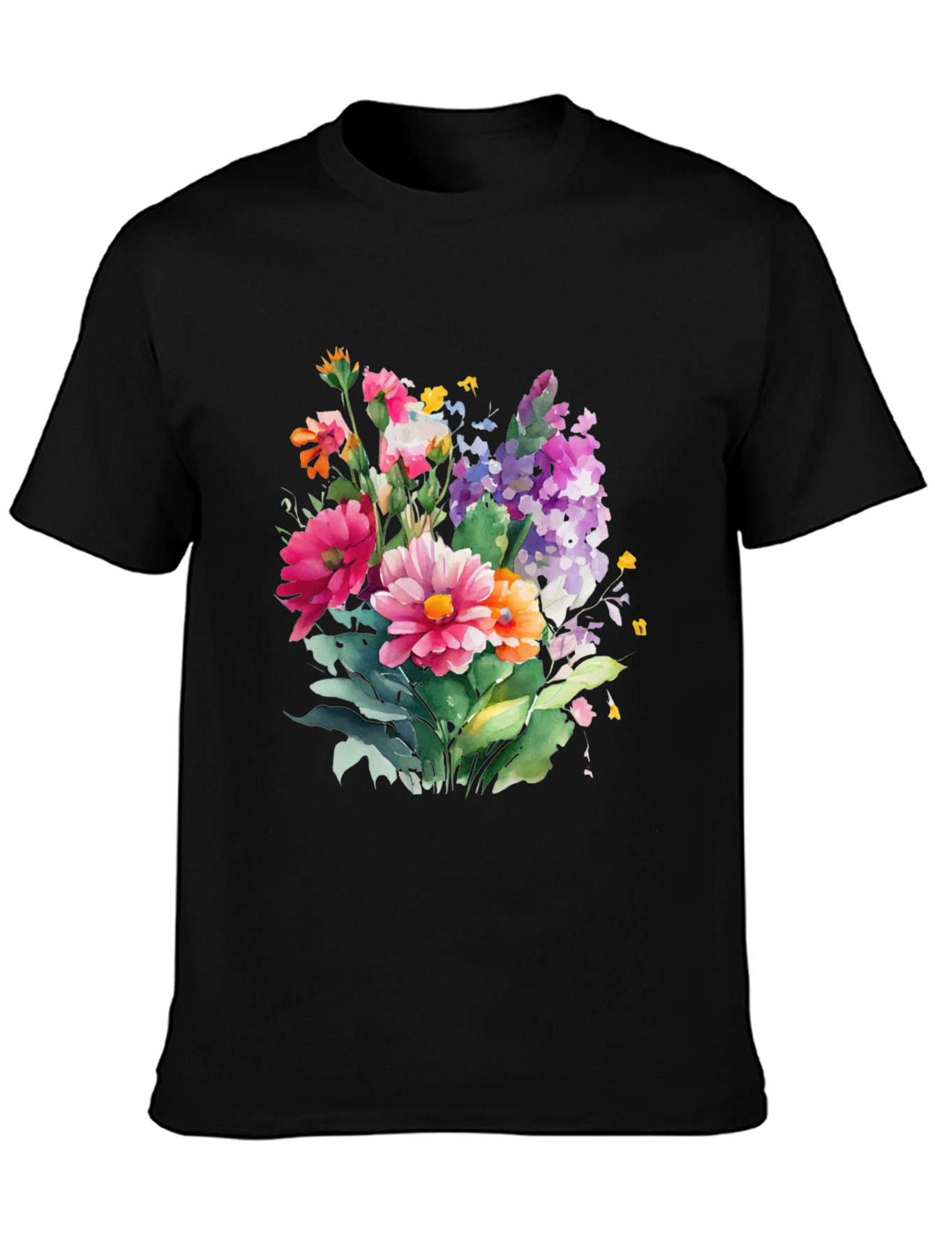 Floral Bouquet Graphic Tee - Stylish Comfort