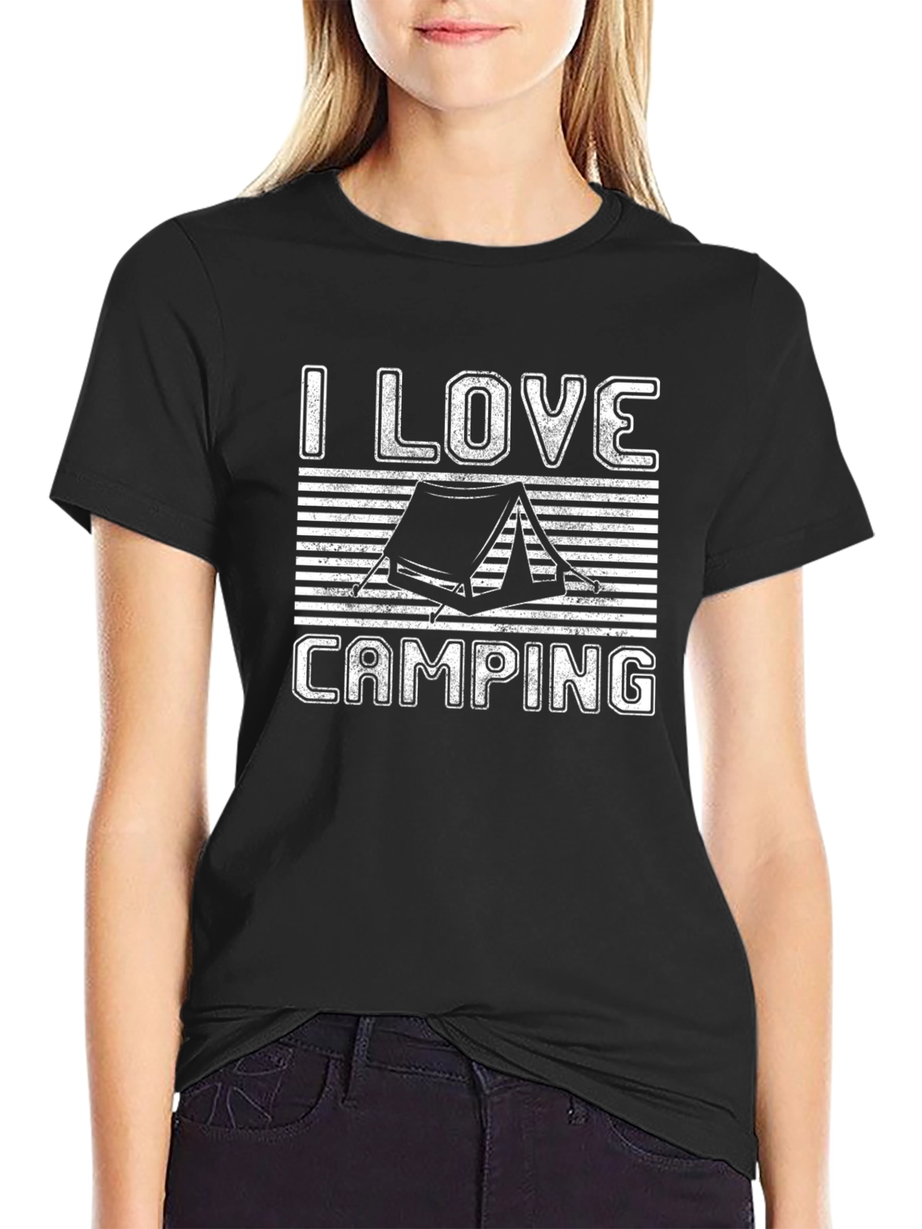 I Love Camping Graphic Tee Shirt - Camping Lover