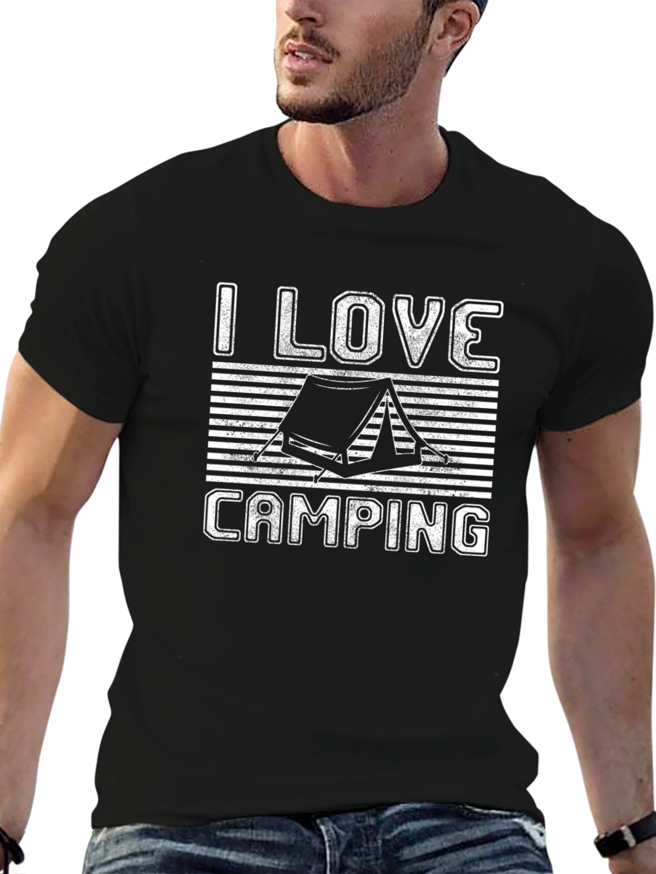I Love Camping Graphic Tee Shirt - Camping Lover