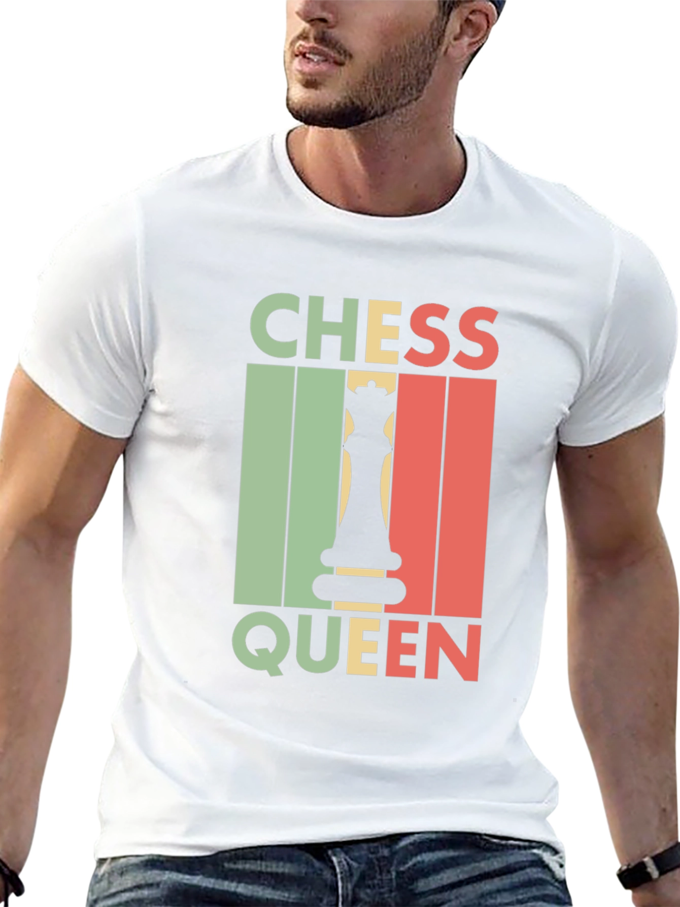Chess Queen Graphic Tee - Retro Style Unisex T-Shirt