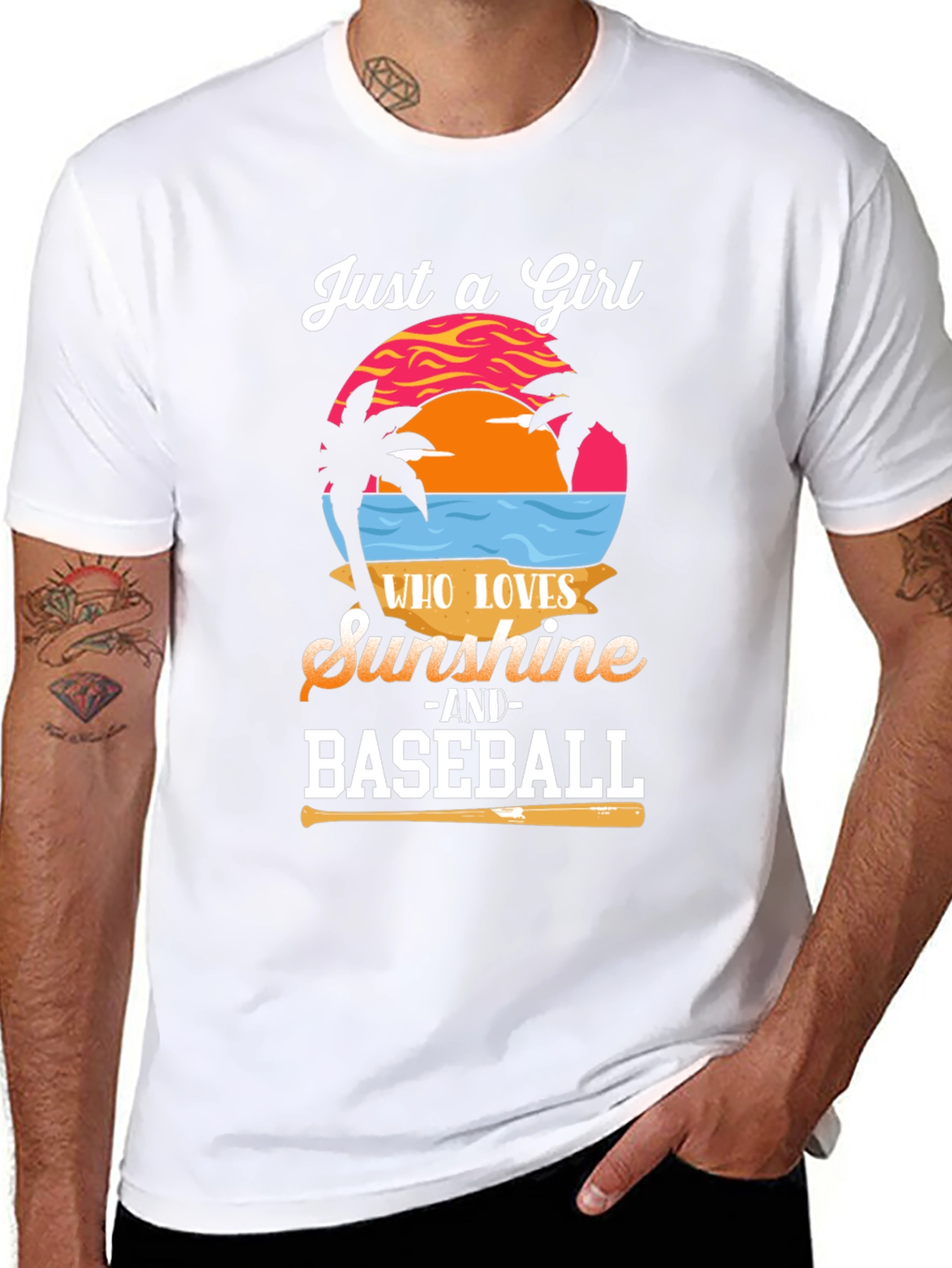 Sunshine & Baseball Graphic Tee