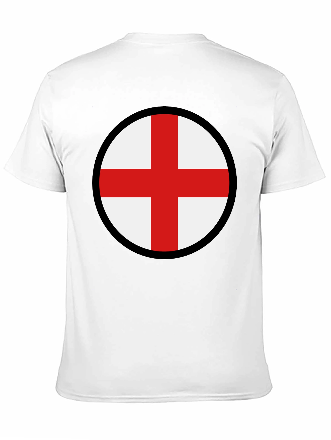 England Flag Graphic Tee - Black Cotton Blend