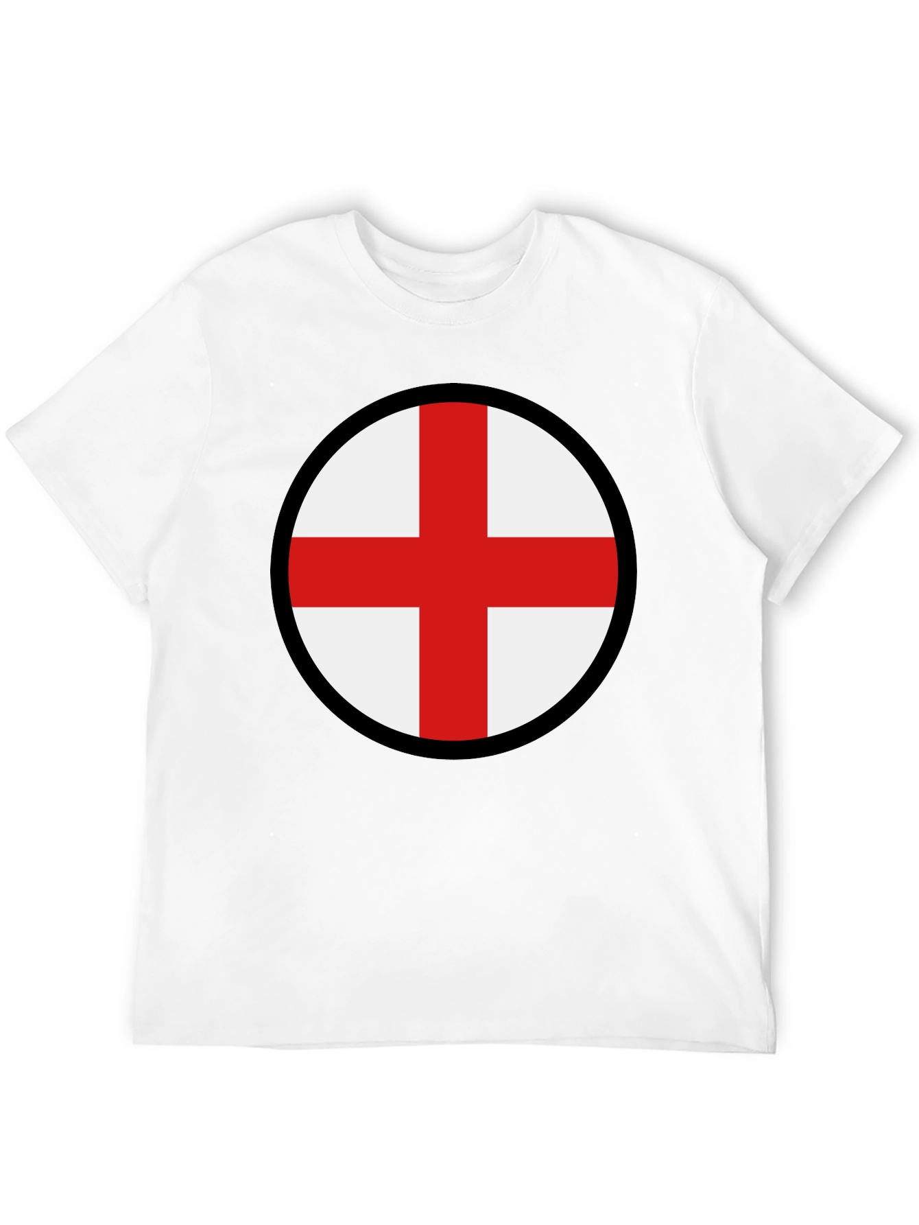 England Flag Graphic Tee - Black Cotton Blend