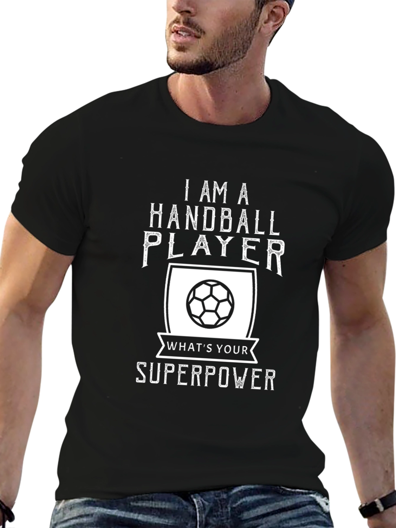 Handball Player Superpower T-Shirt - Sporty Graphic Tee