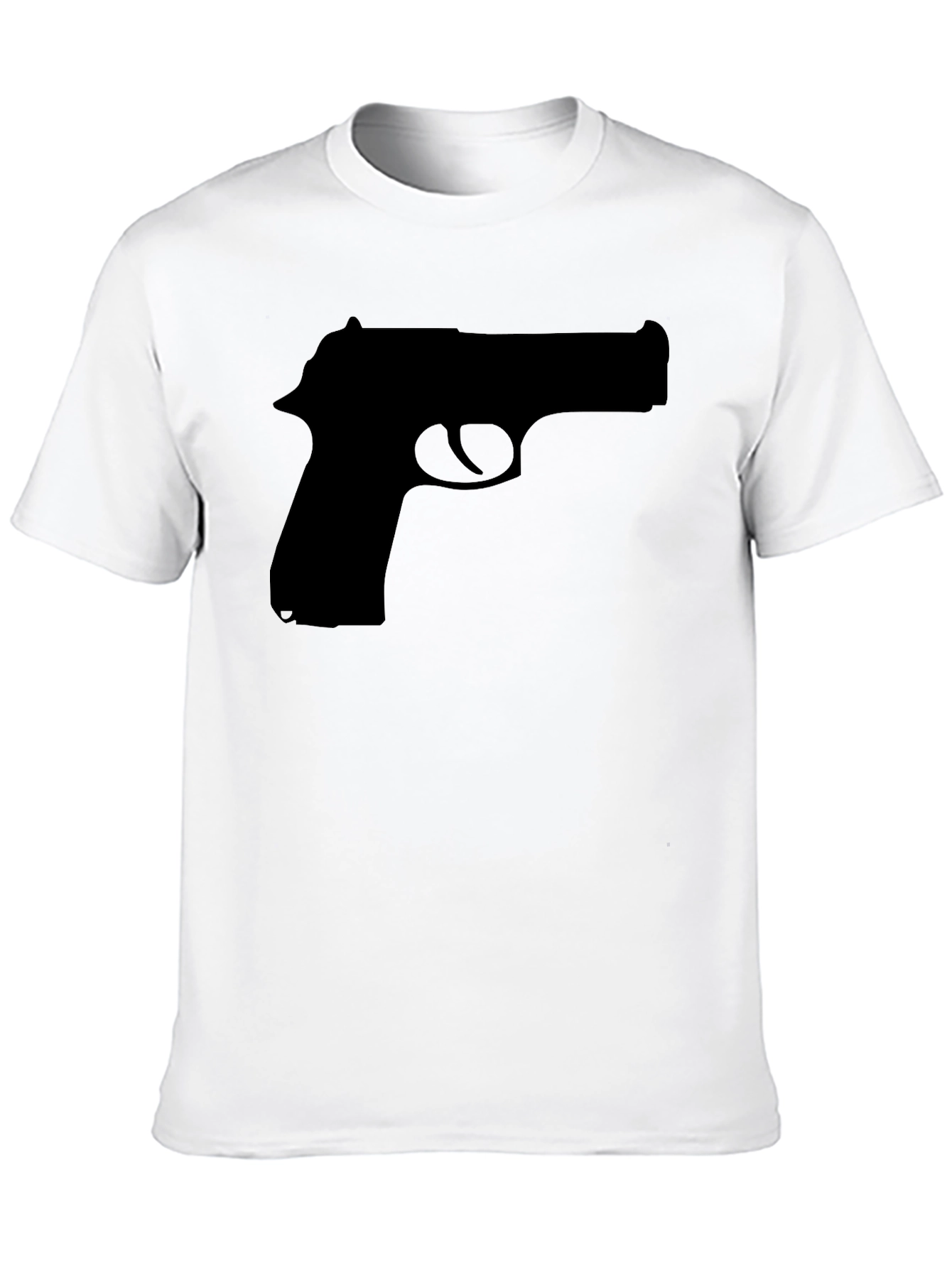 Gun Silhouette Black T-Shirt