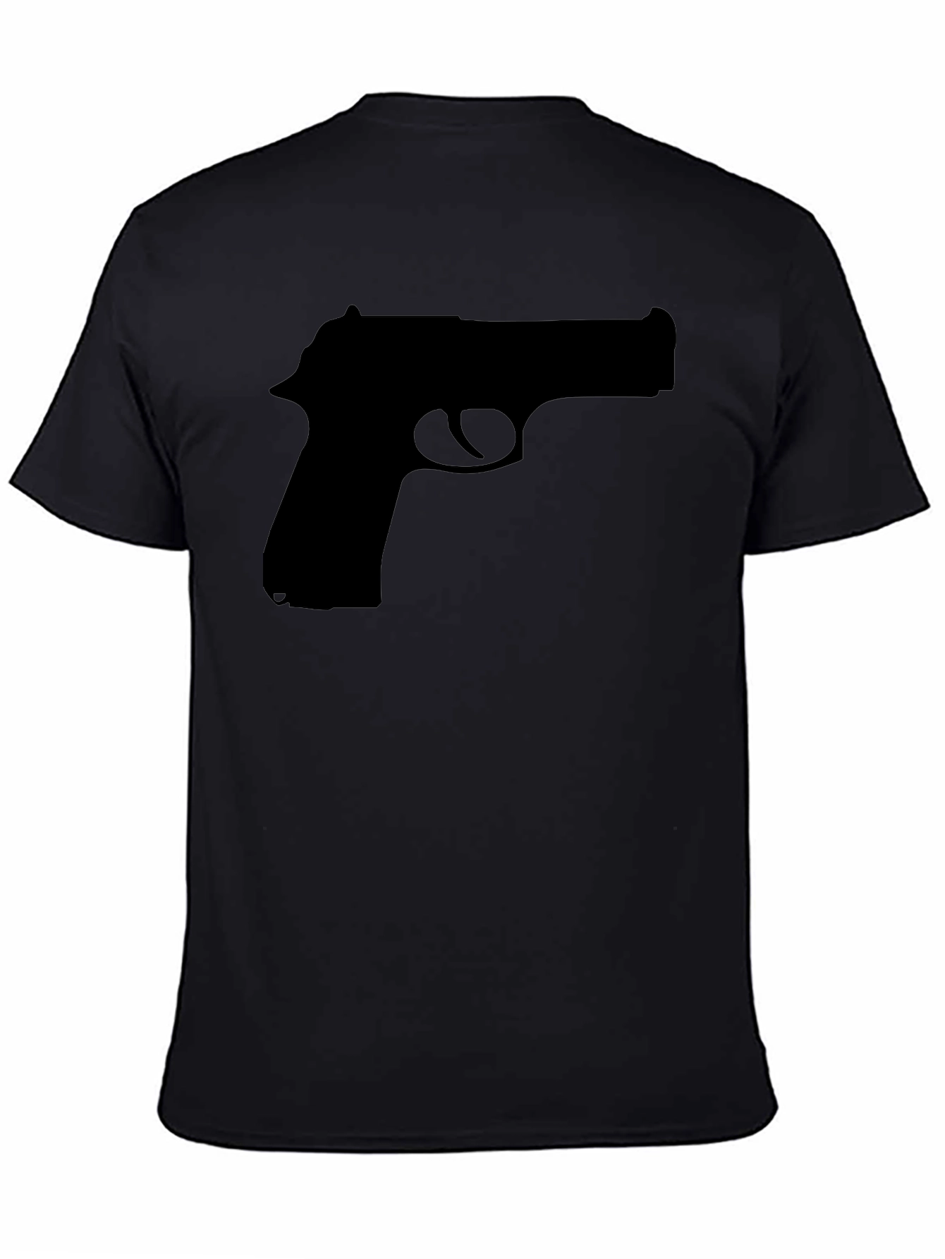 Gun Silhouette Black T-Shirt