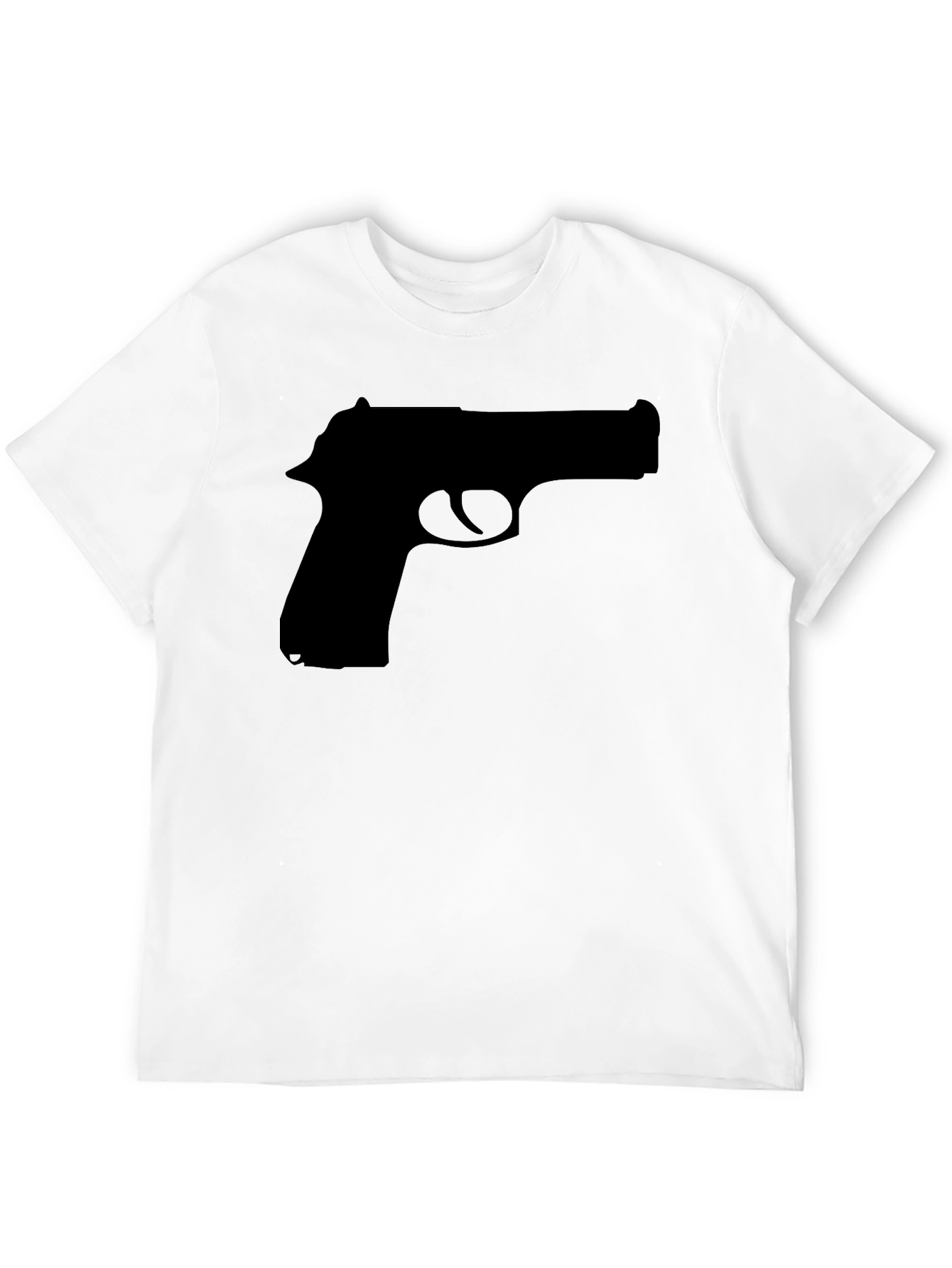 Gun Silhouette Black T-Shirt
