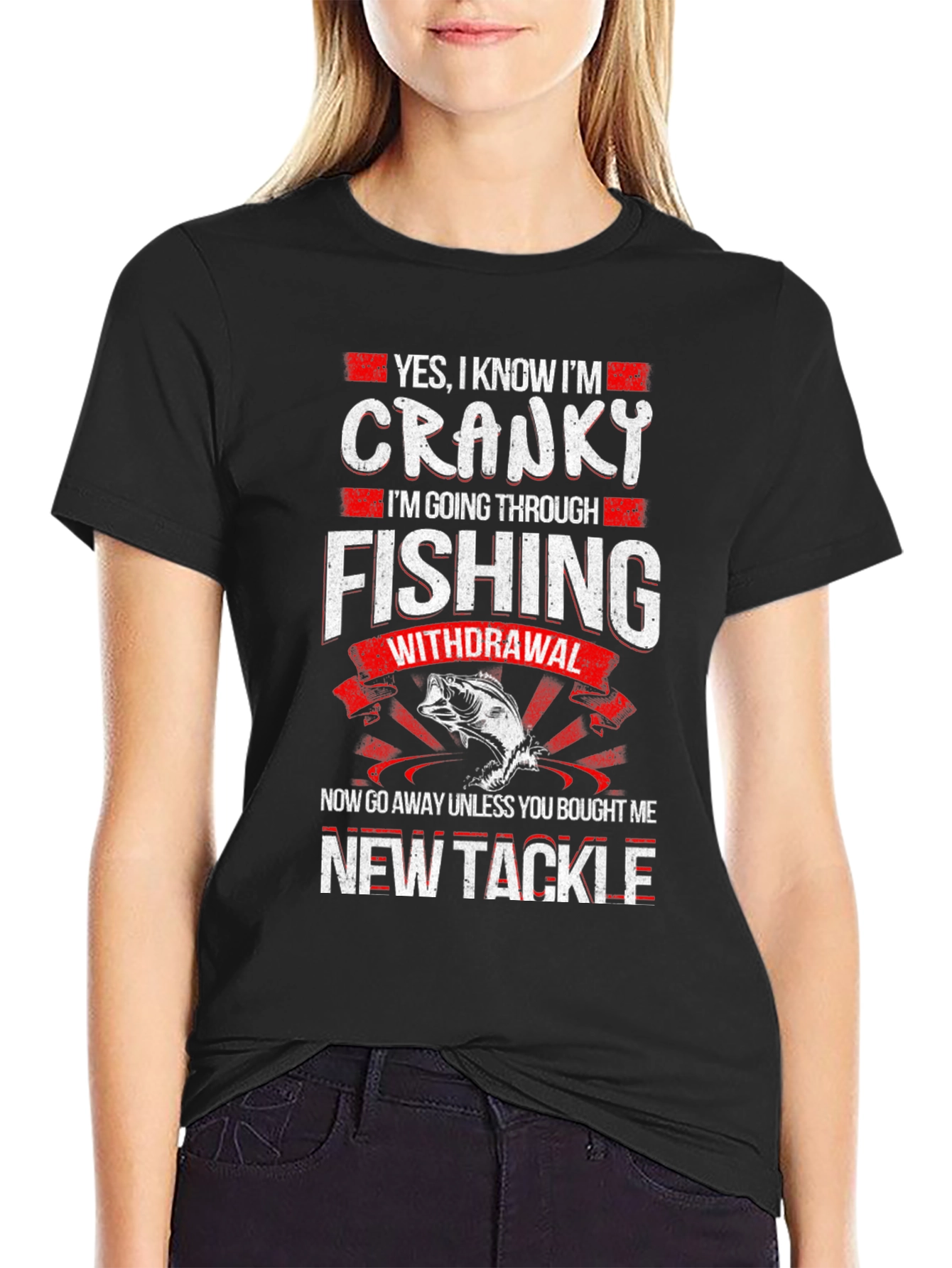 Cranky Fishing Withdrawal Novelty T-Shirt