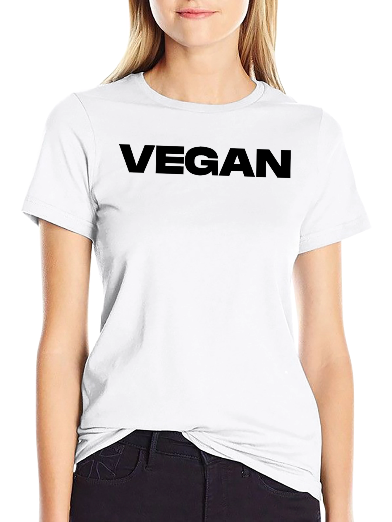 Vegan Statement T-Shirt - Black