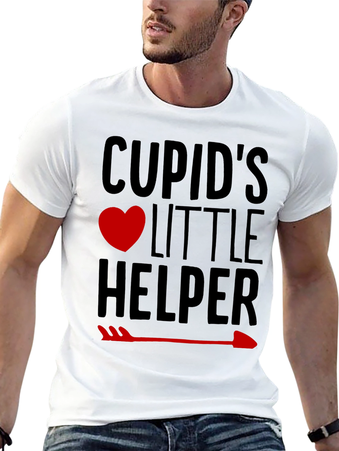 Cupids Little Helper Valentines Day T-Shirt