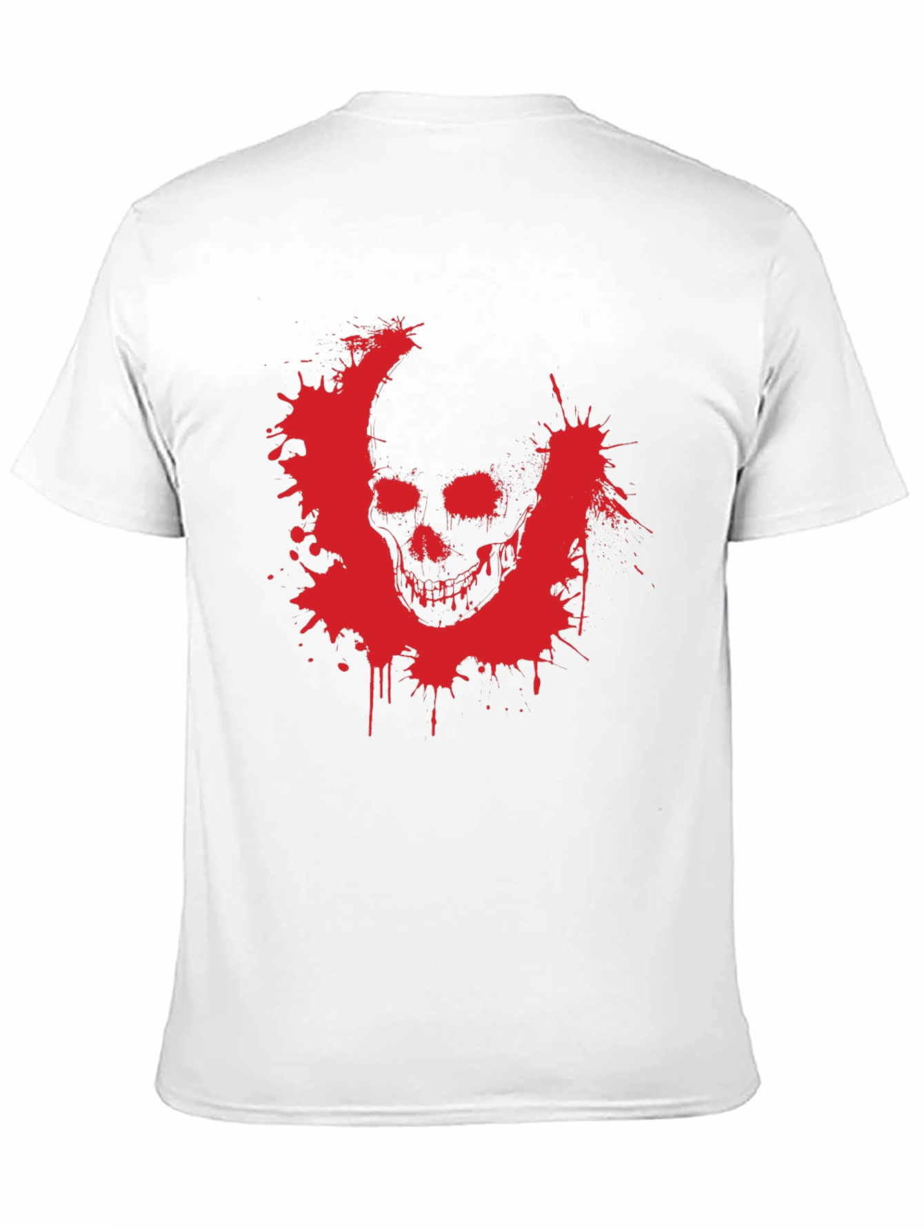 Edgy Skull Graphic Tee - Black Cotton