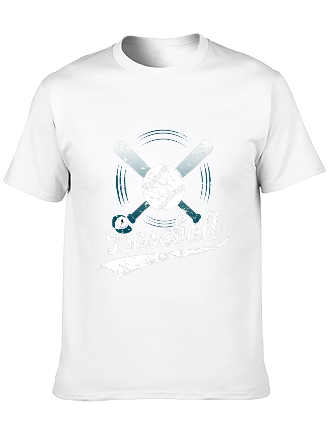 Baseball Graphic Tee - Distressed Design