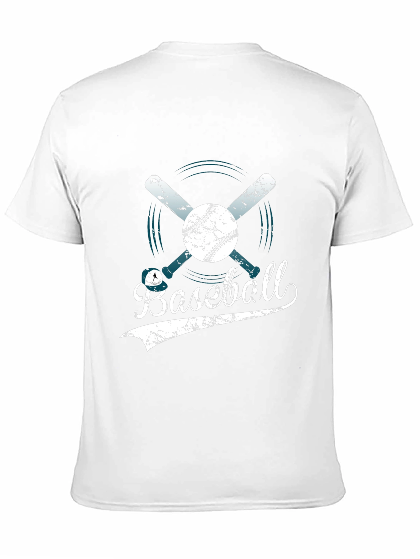 Baseball Graphic Tee - Distressed Design