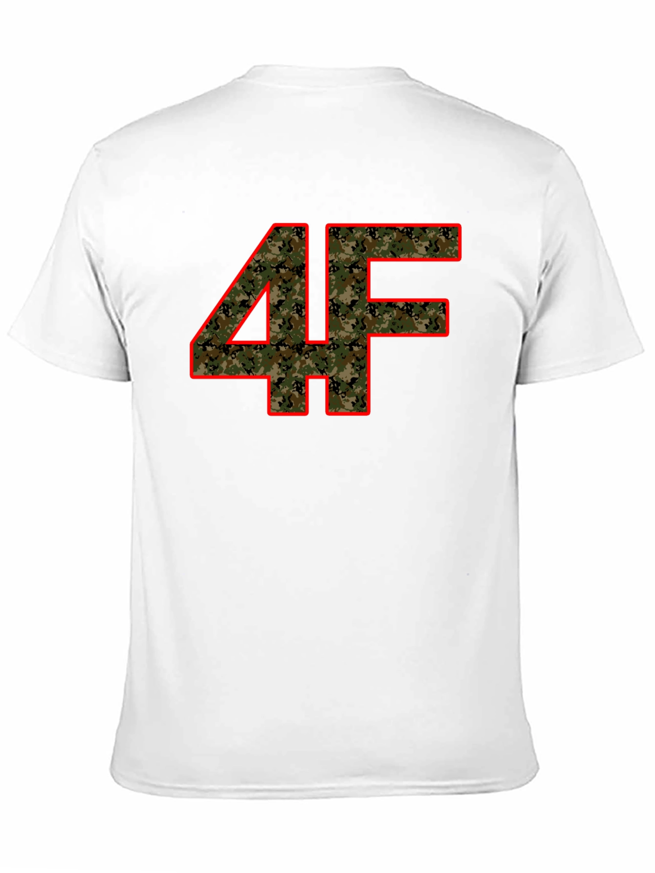 Camo 4F Graphic Print Black T-Shirt