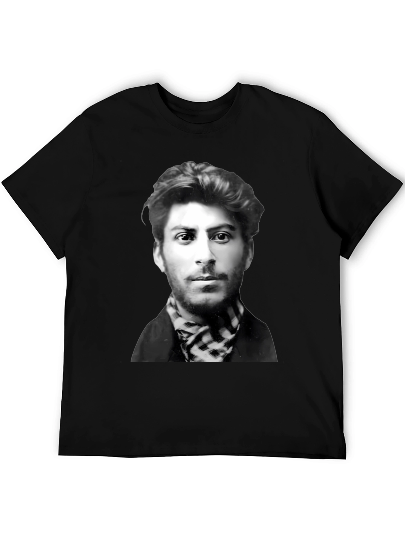 Stalin Portrait Black T-Shirt
