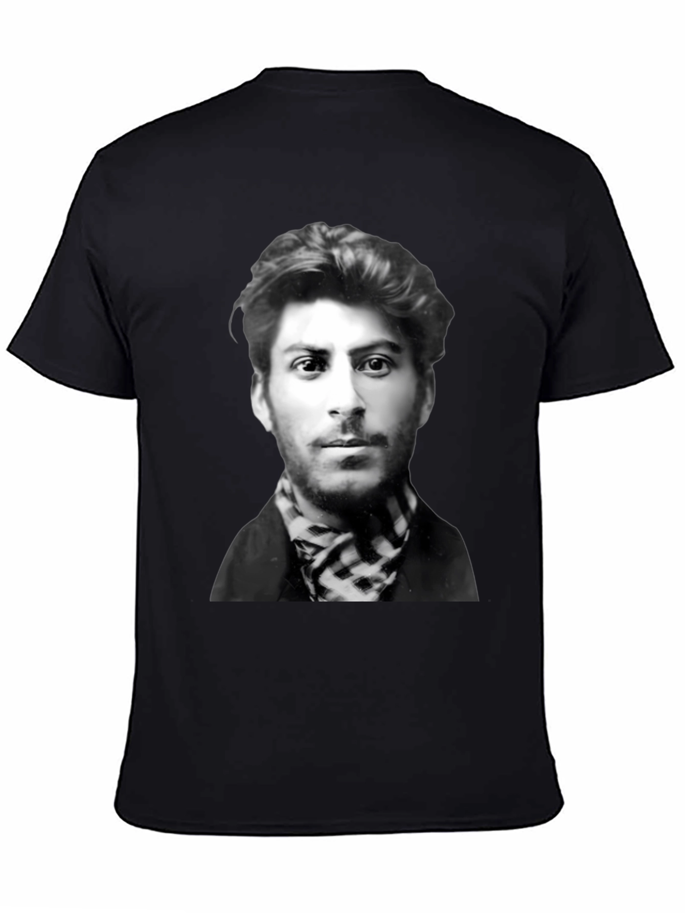 Stalin Portrait Black T-Shirt
