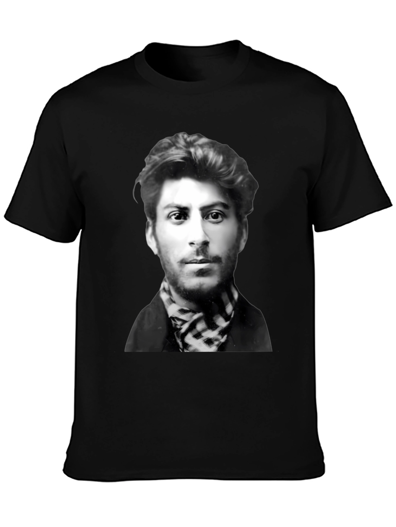 Stalin Portrait Black T-Shirt