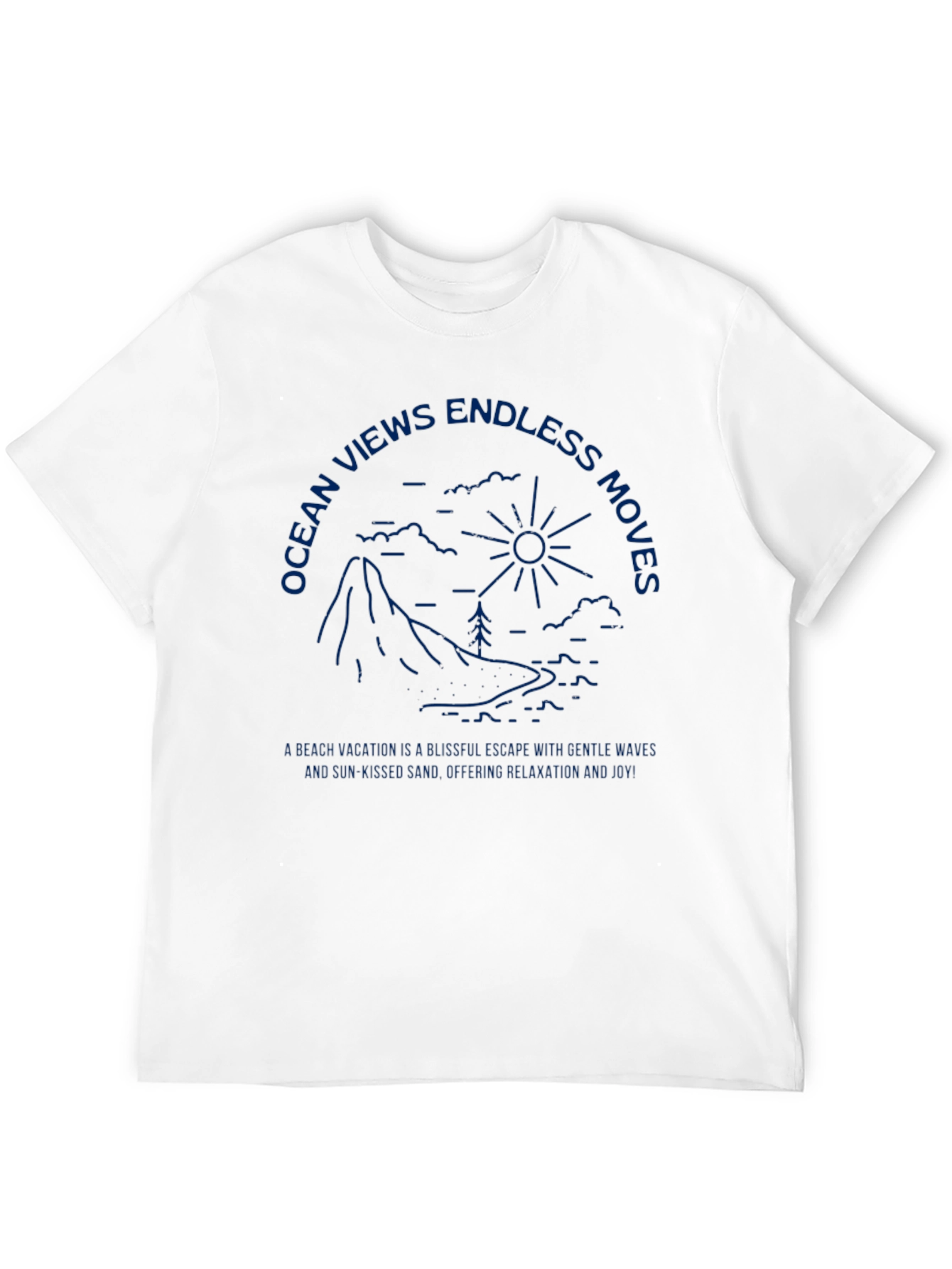 Ocean Views T-Shirt Relaxing Vacation Graphic Tee