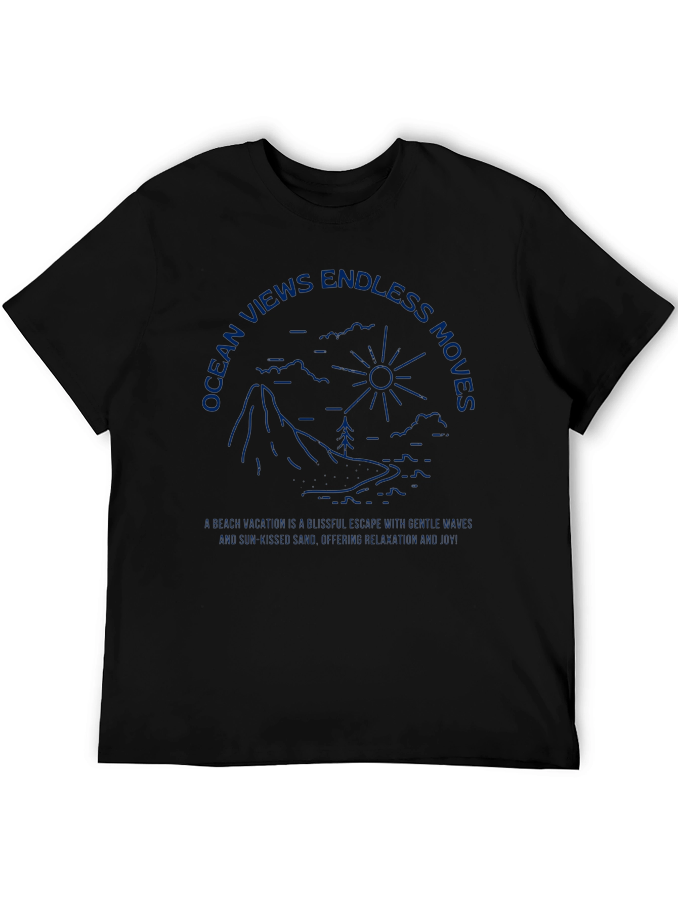 Ocean Views T-Shirt Relaxing Vacation Graphic Tee