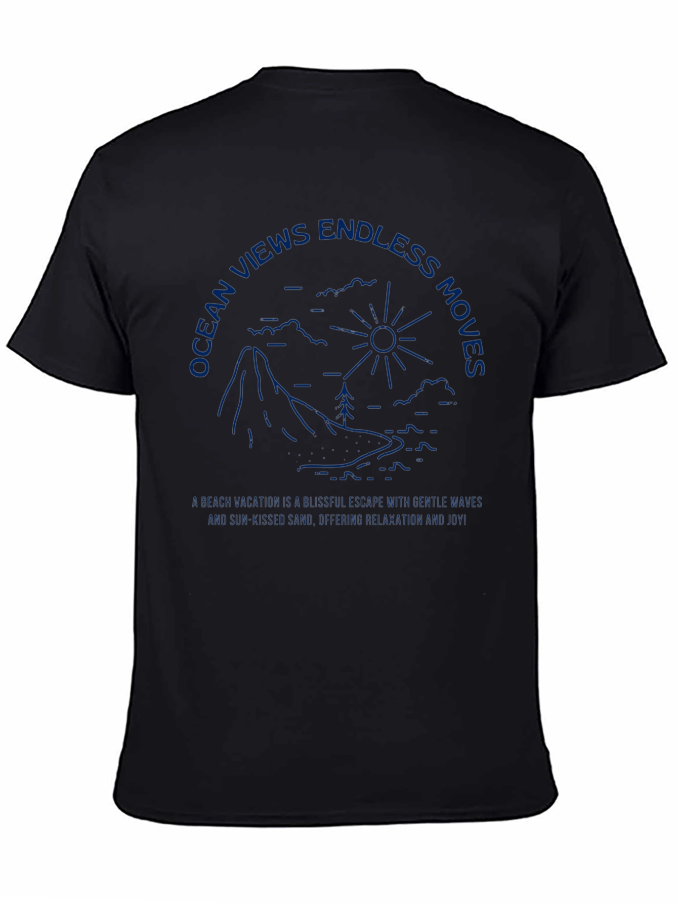 Ocean Views T-Shirt Relaxing Vacation Graphic Tee
