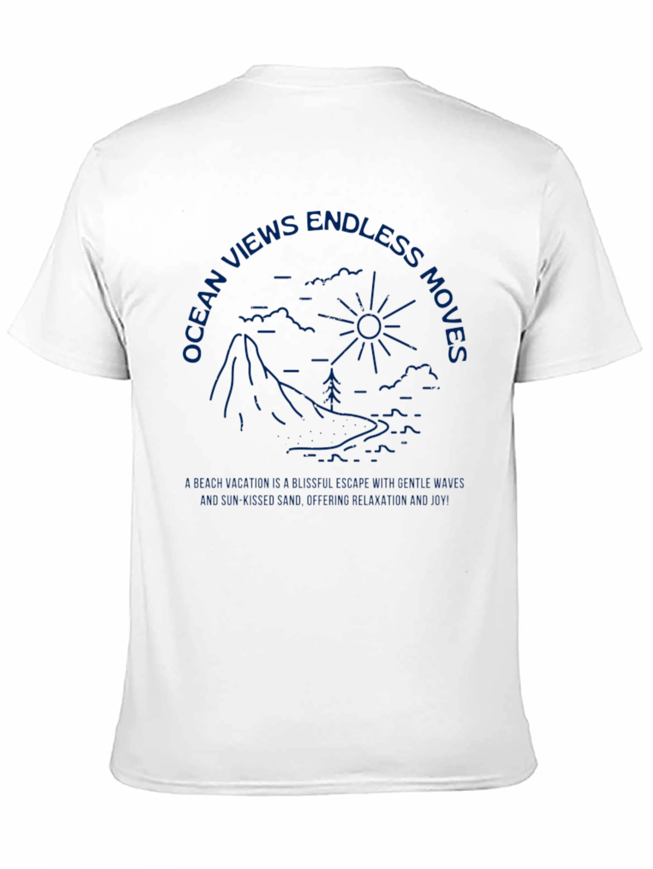 Ocean Views T-Shirt Relaxing Vacation Graphic Tee