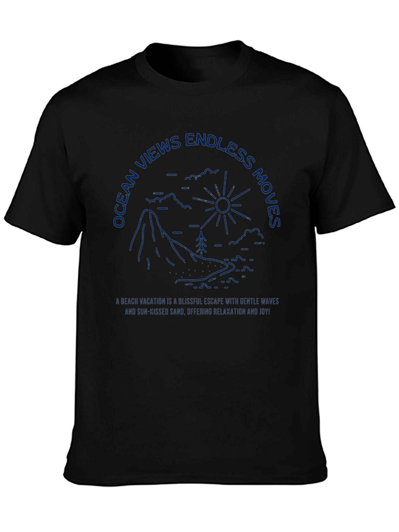 Ocean Views T-Shirt Relaxing Vacation Graphic Tee