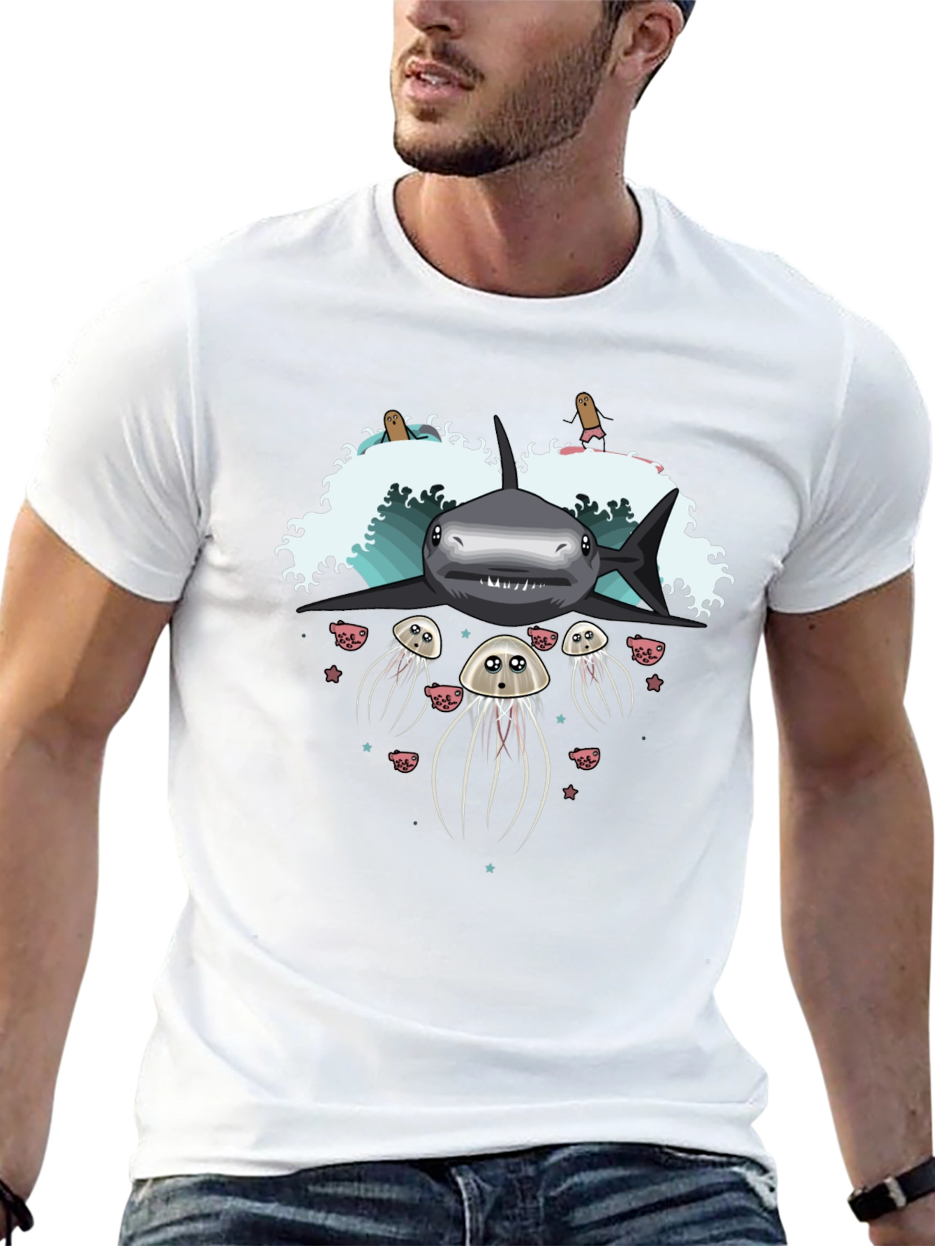 Shark & Jellyfish Graphic Tee