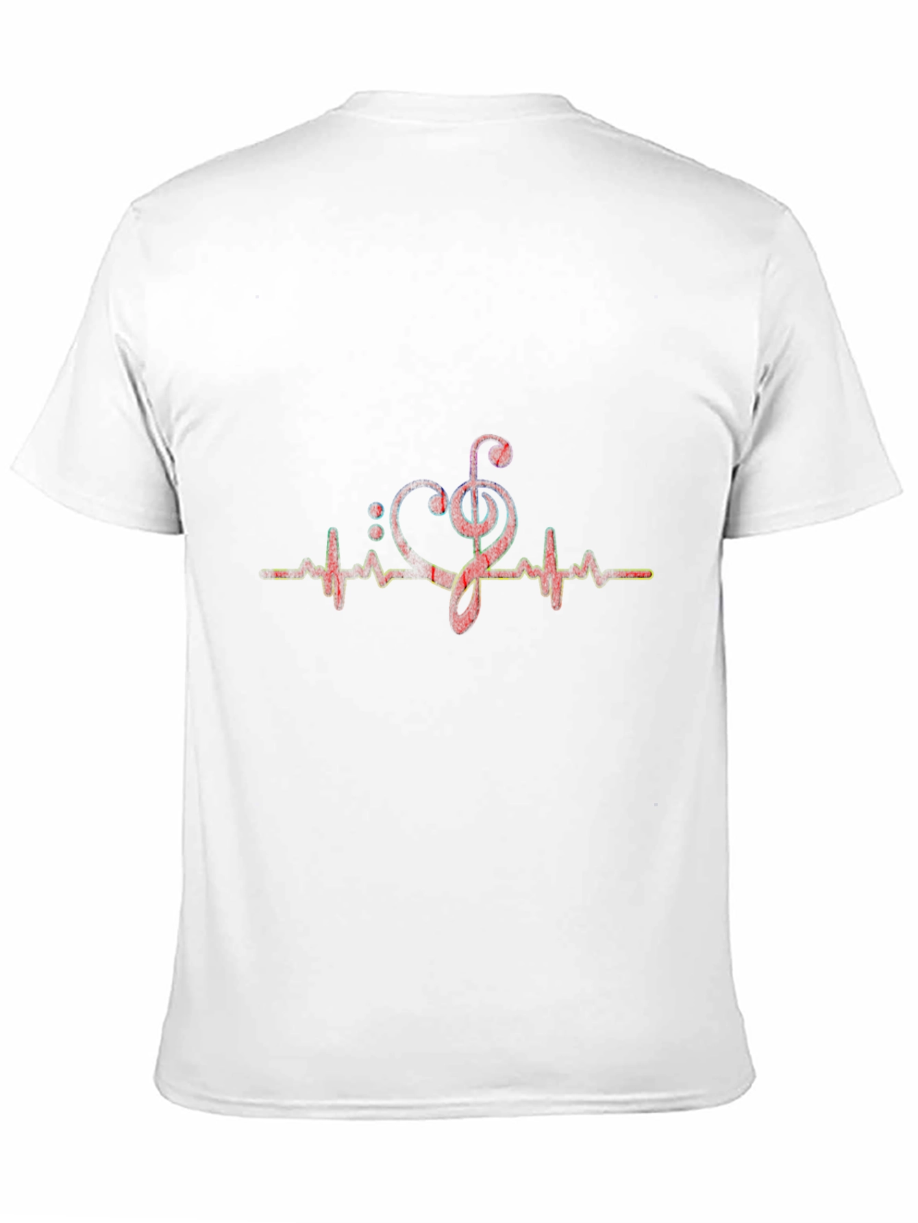 Music Heartbeat Graphic Tee - Black