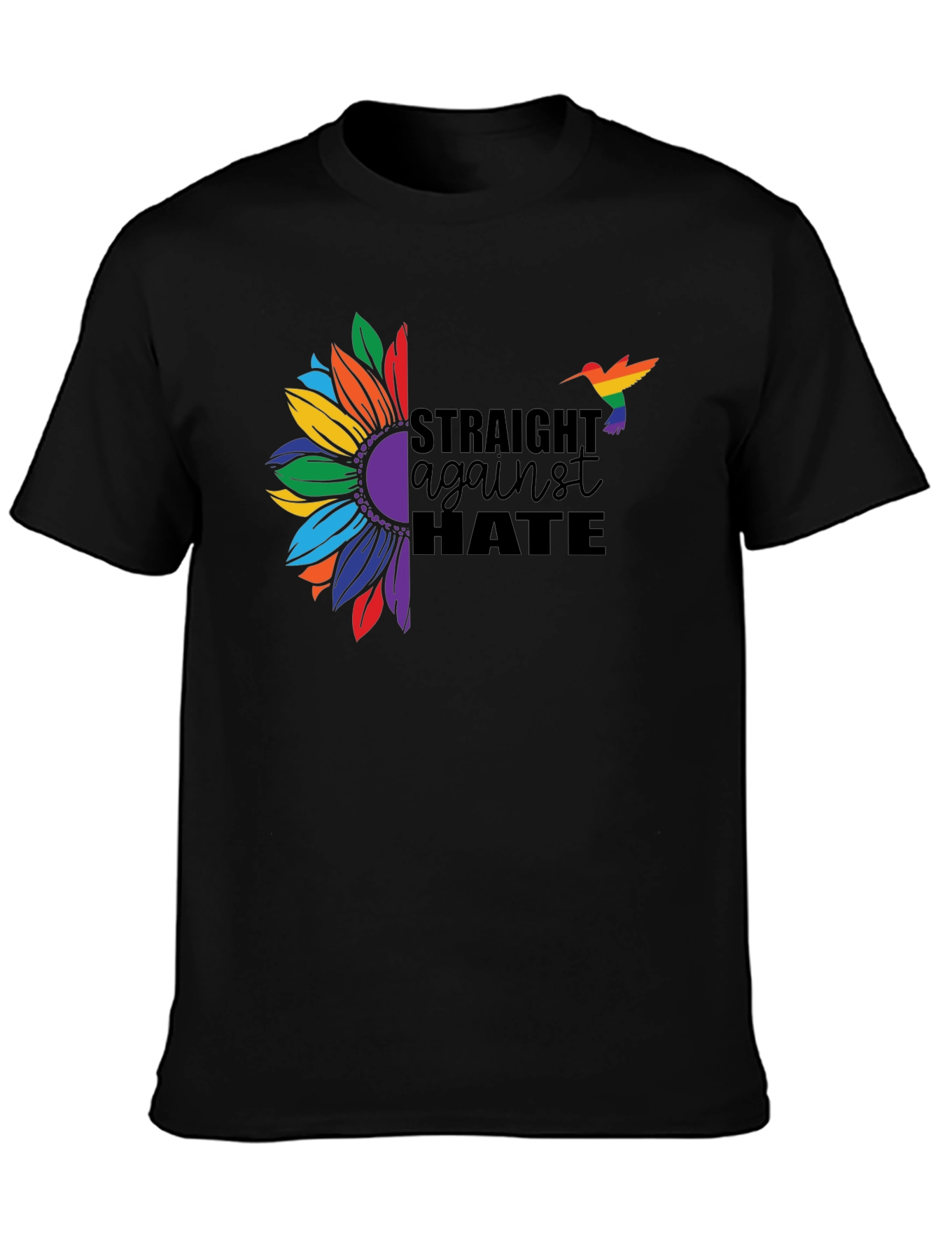 Straight Against Hate Sunflower Pride T-Shirt