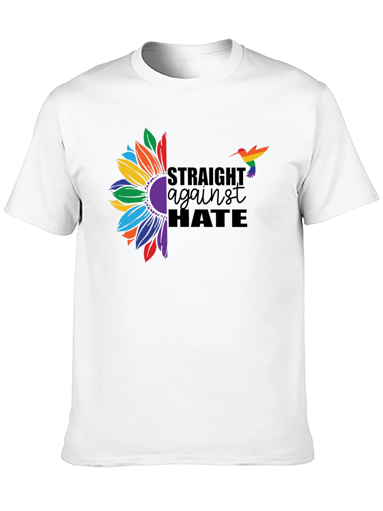Straight Against Hate Sunflower Pride T-Shirt