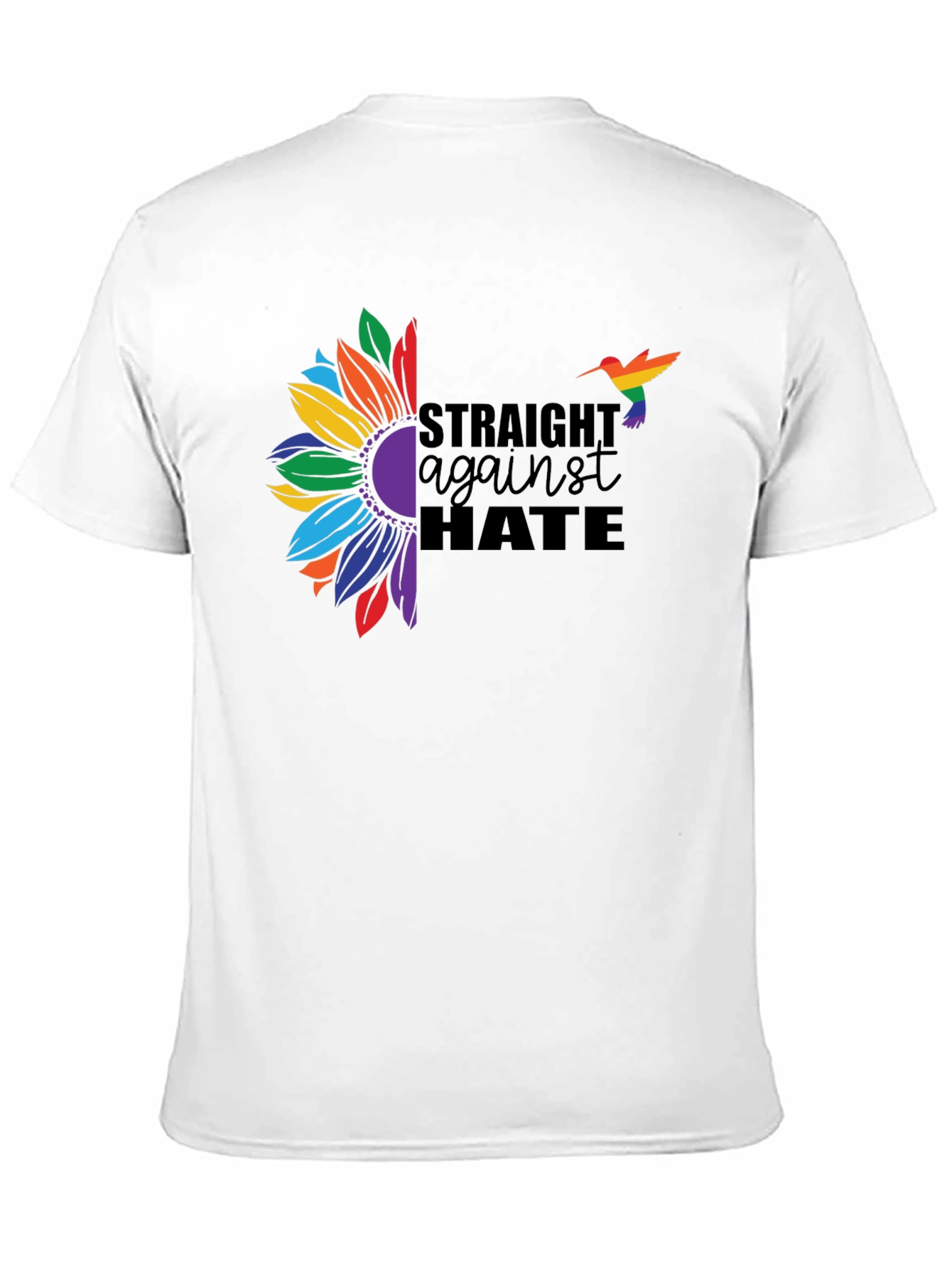 Straight Against Hate Sunflower Pride T-Shirt
