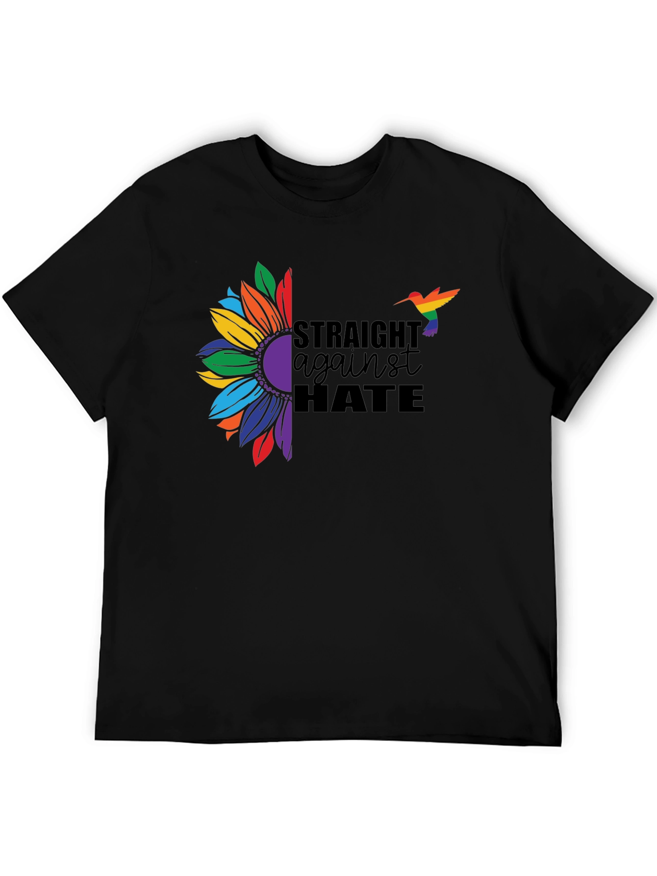 Straight Against Hate Sunflower Pride T-Shirt