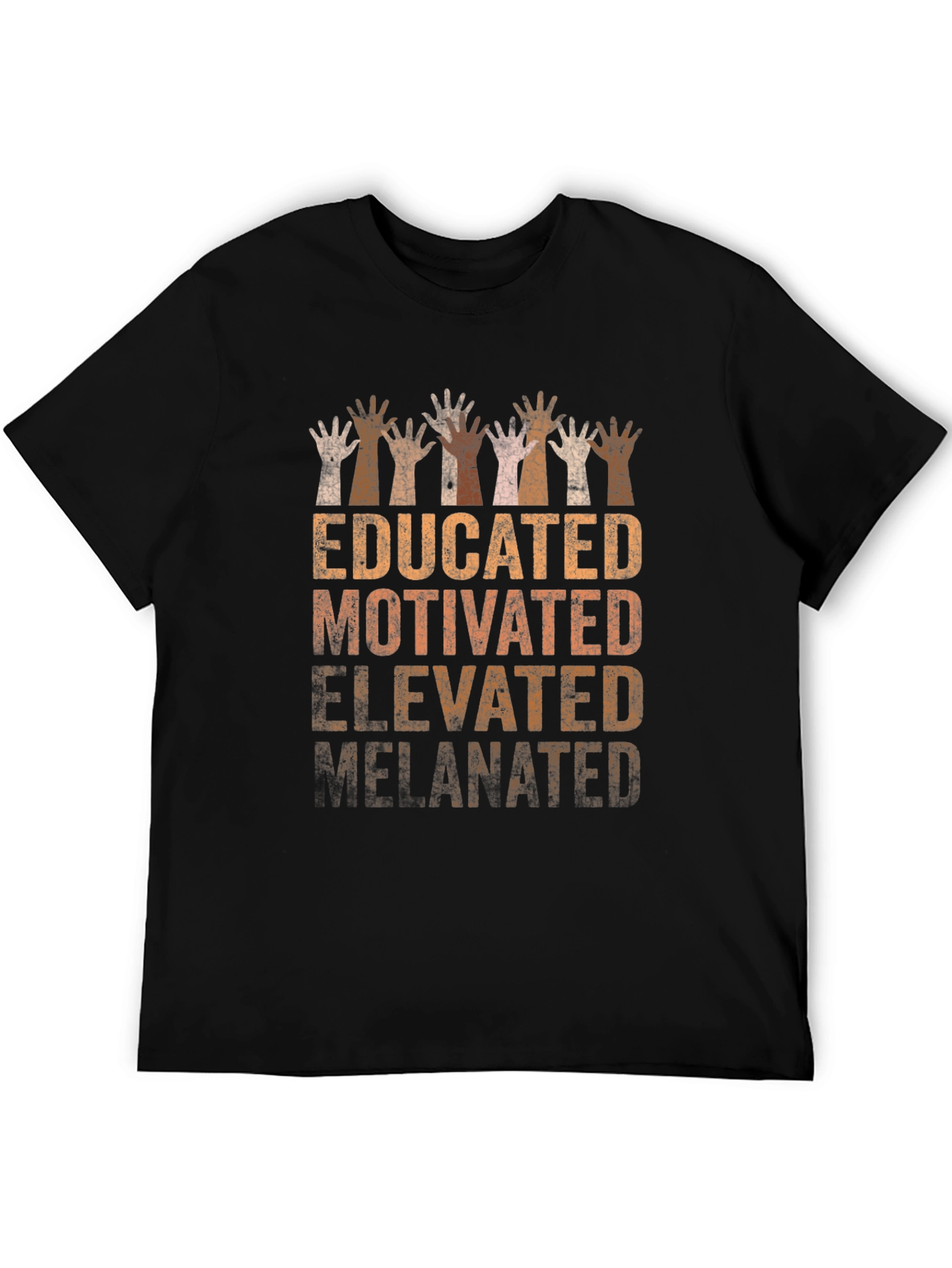 Educated Motivated Elevated Melanin Pride T-Shirt