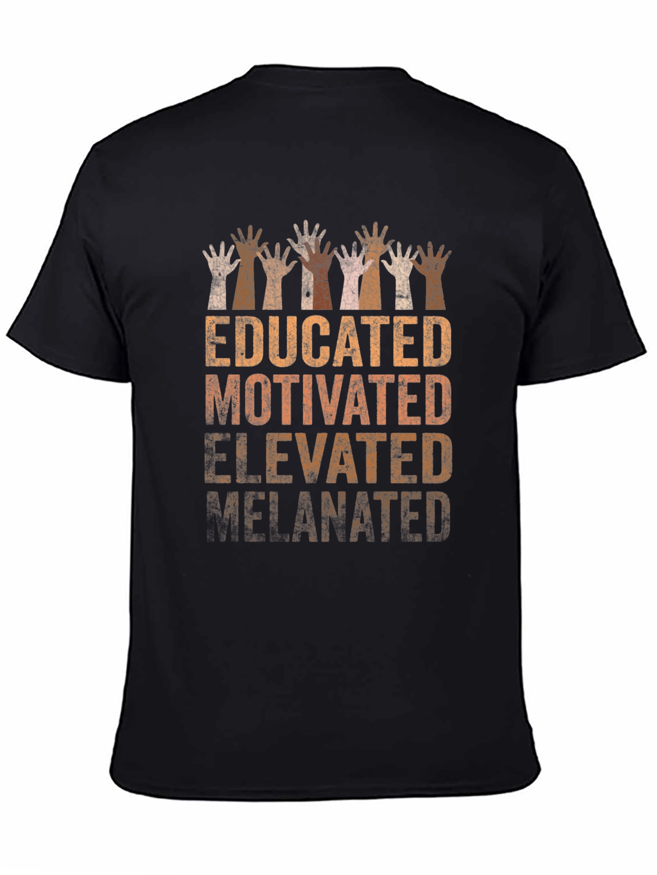 Educated Motivated Elevated Melanin Pride T-Shirt