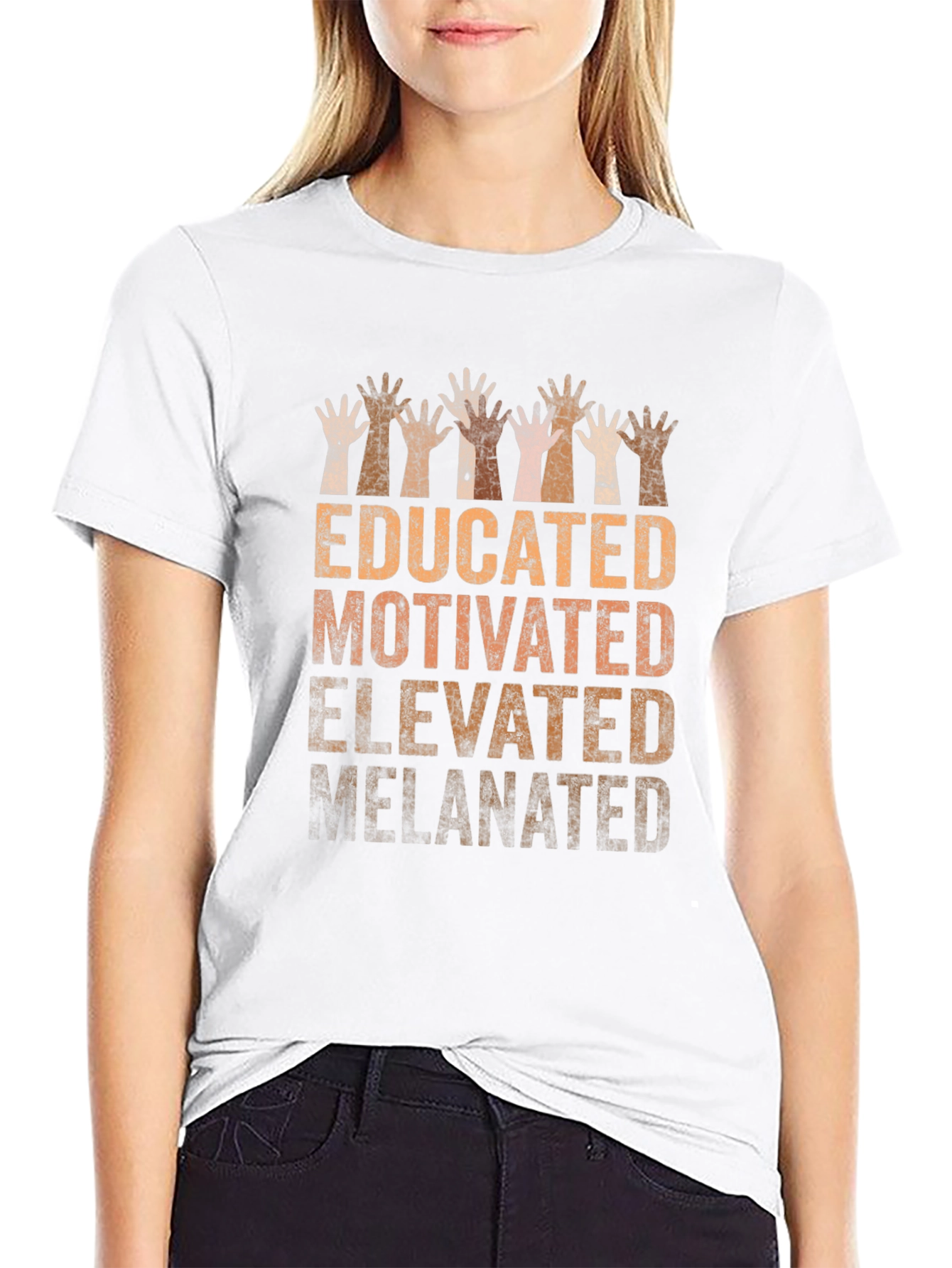 Educated Motivated Elevated Melanin Pride T-Shirt
