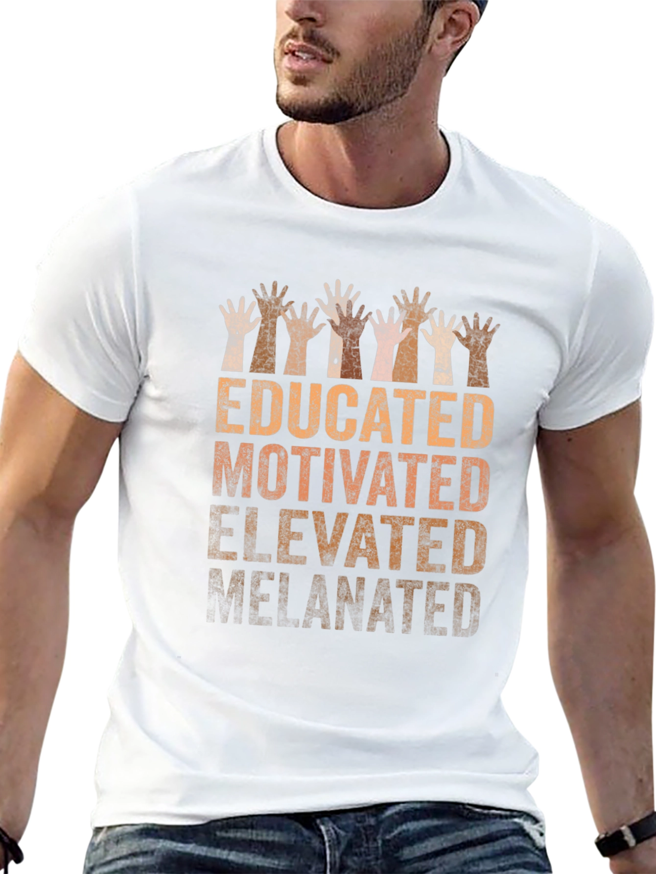 Educated Motivated Elevated Melanin Pride T-Shirt