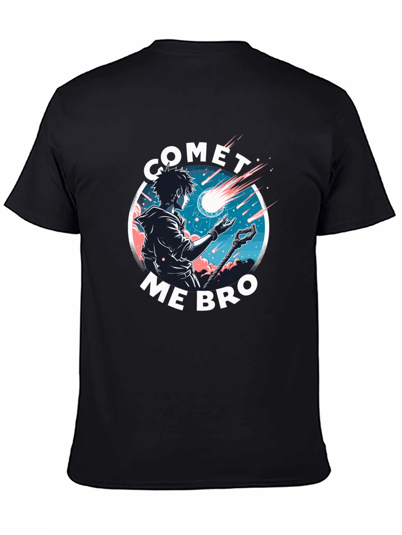 Comet Me Bro Graphic Tee - Black