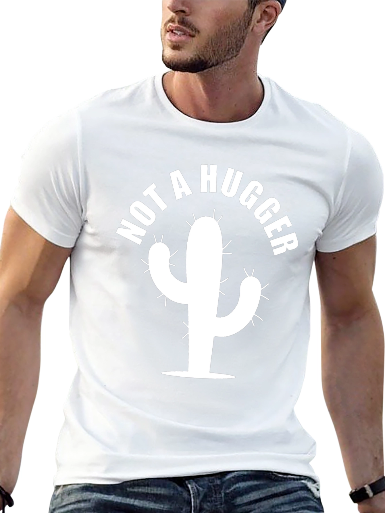 Not a Hugger Cactus Graphic Tee